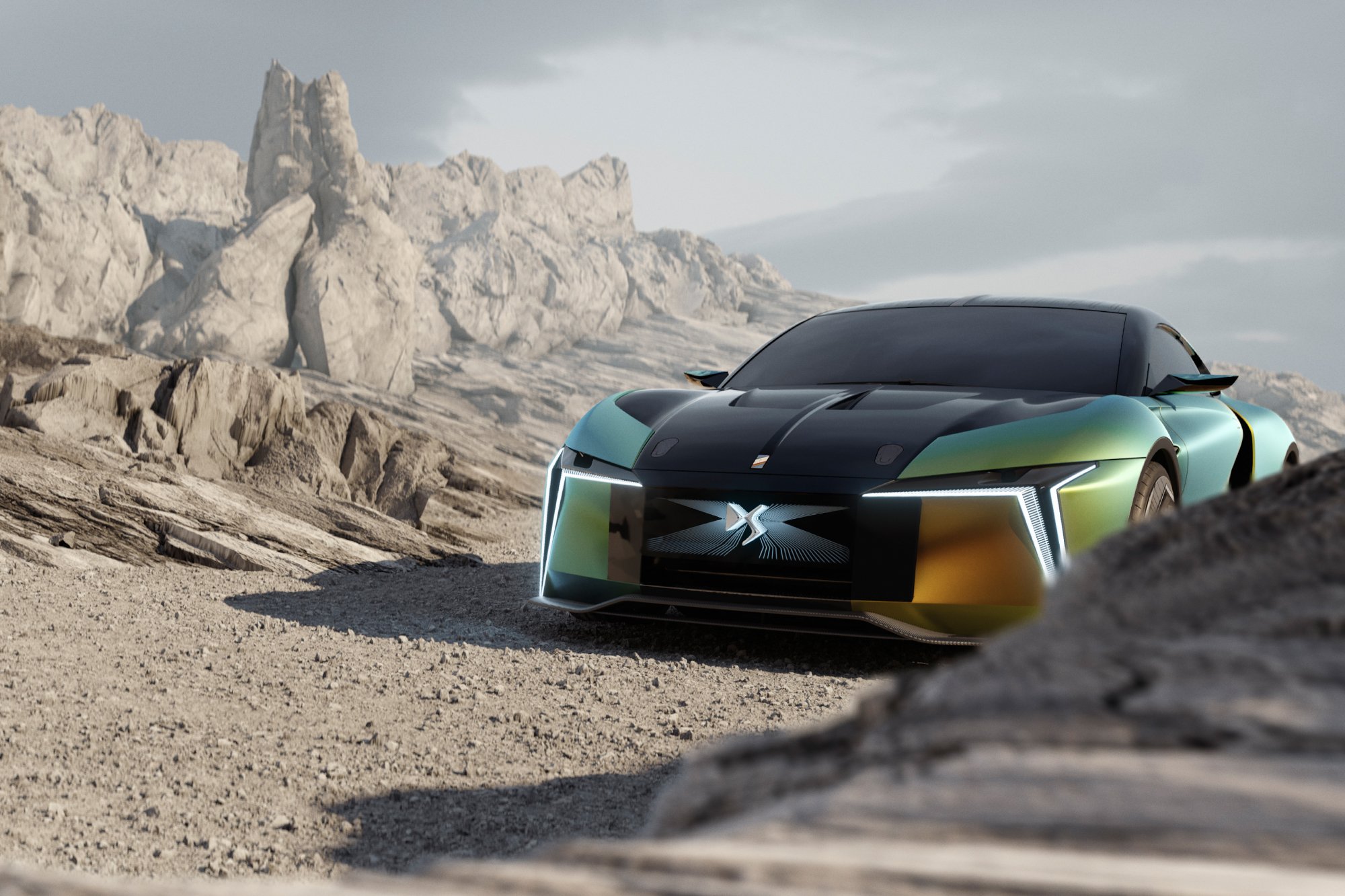 Exterior design of the DS Automobiles new E-Tense Performance