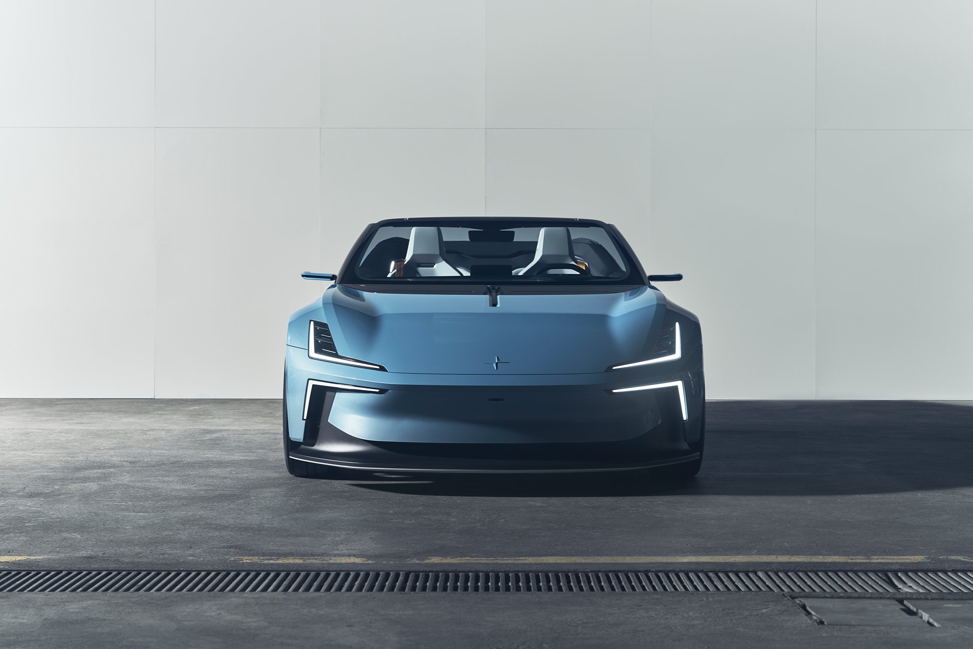 Interior design of the electric roadster Polestar 02