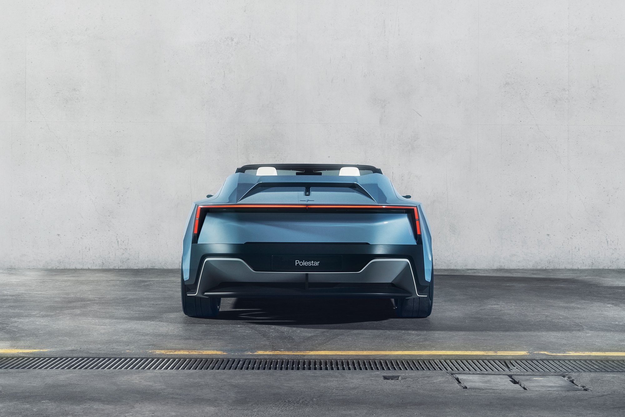 Interior design of the electric roadster Polestar 02