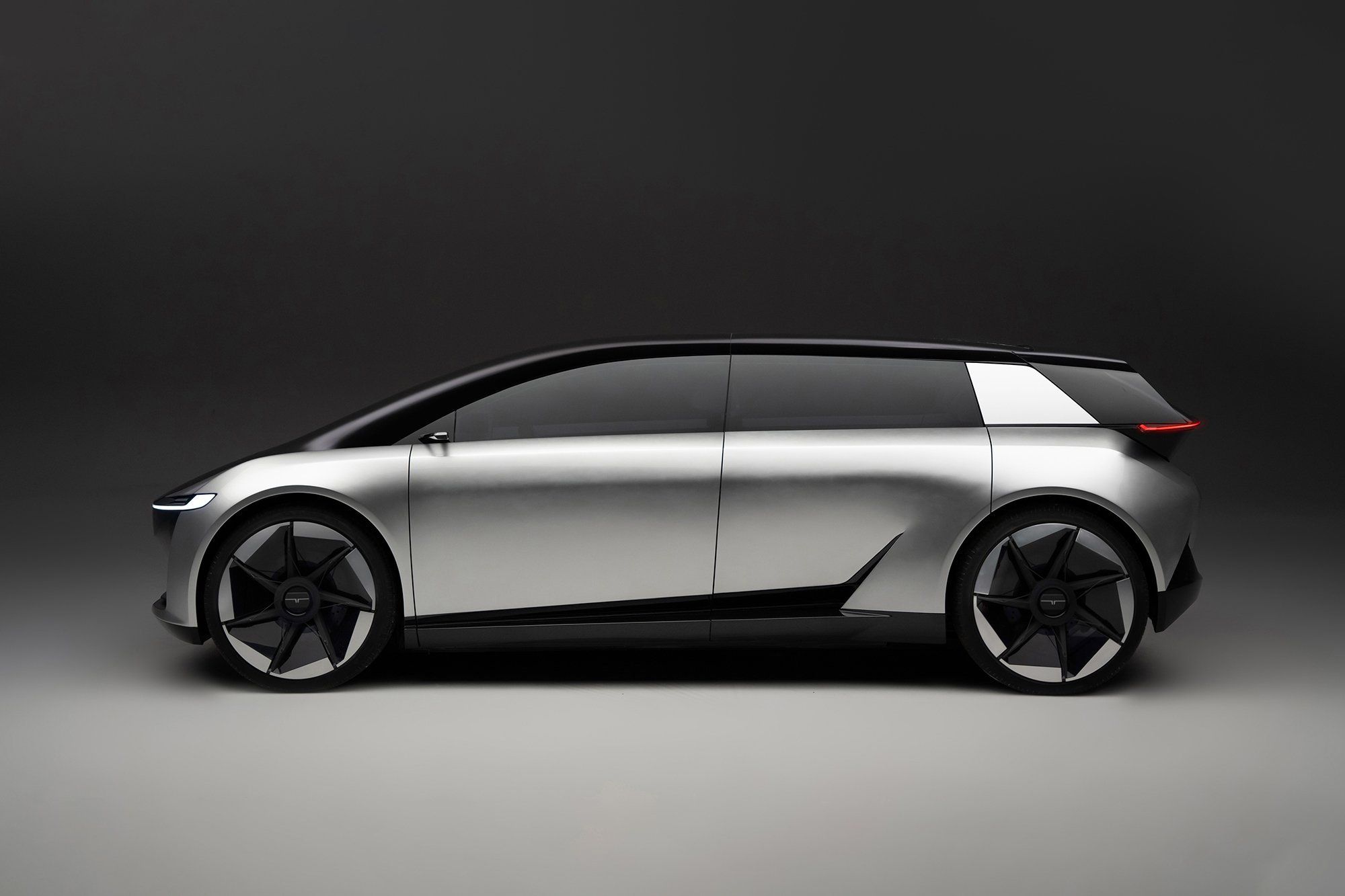 The exterior design of Tata Motor's new electric concept car AVINYA