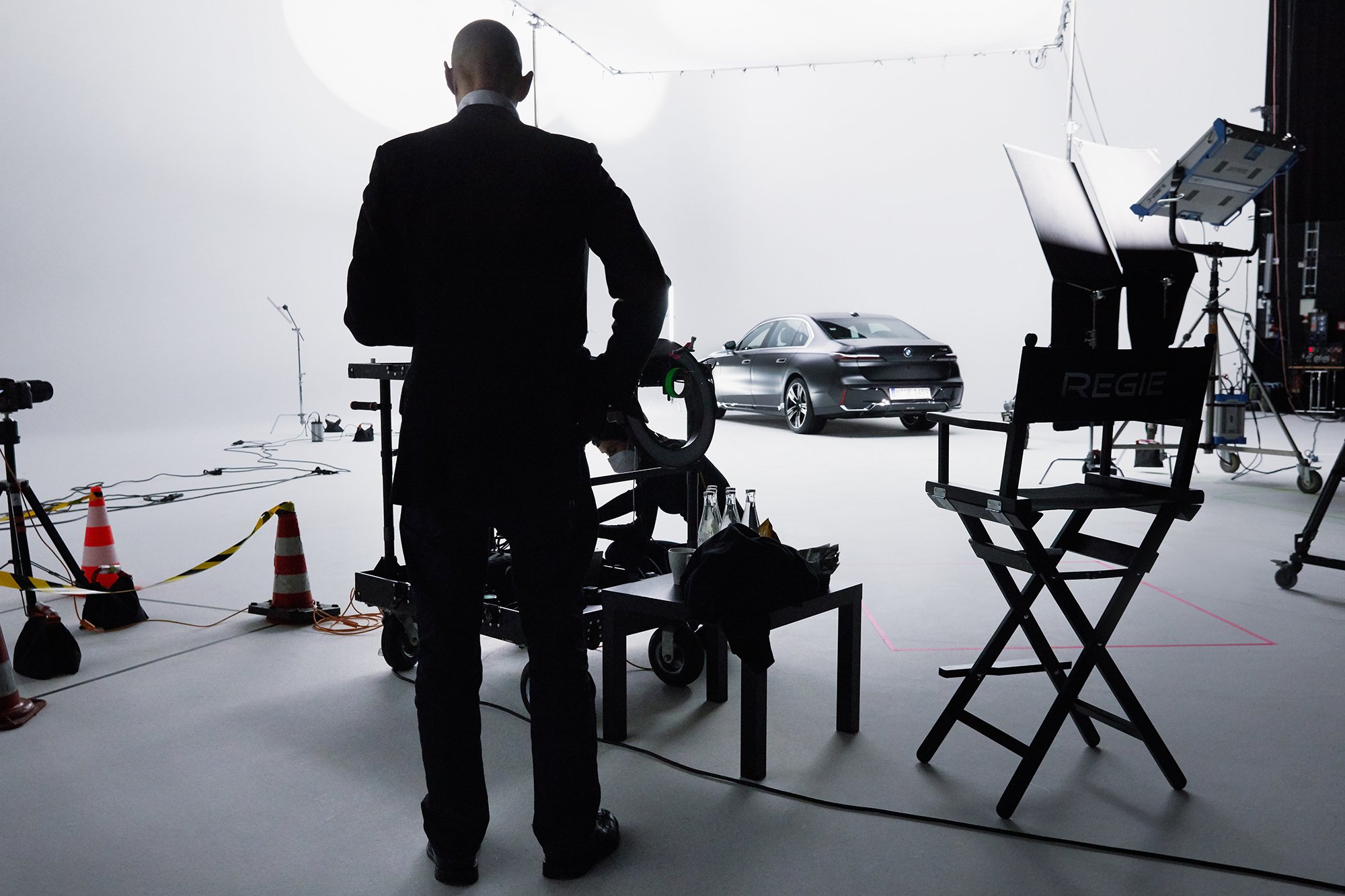 Nick Knight behind the scenes for the BMW i7 campaign