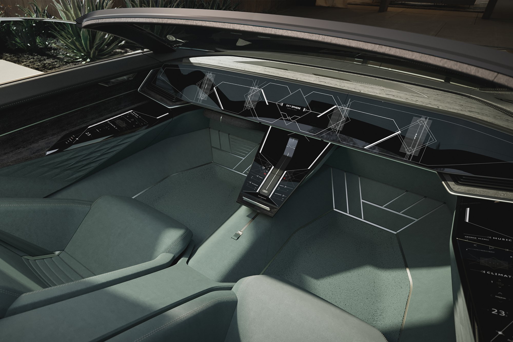 Interior 3D Visualisation of Audi skysphere concept
