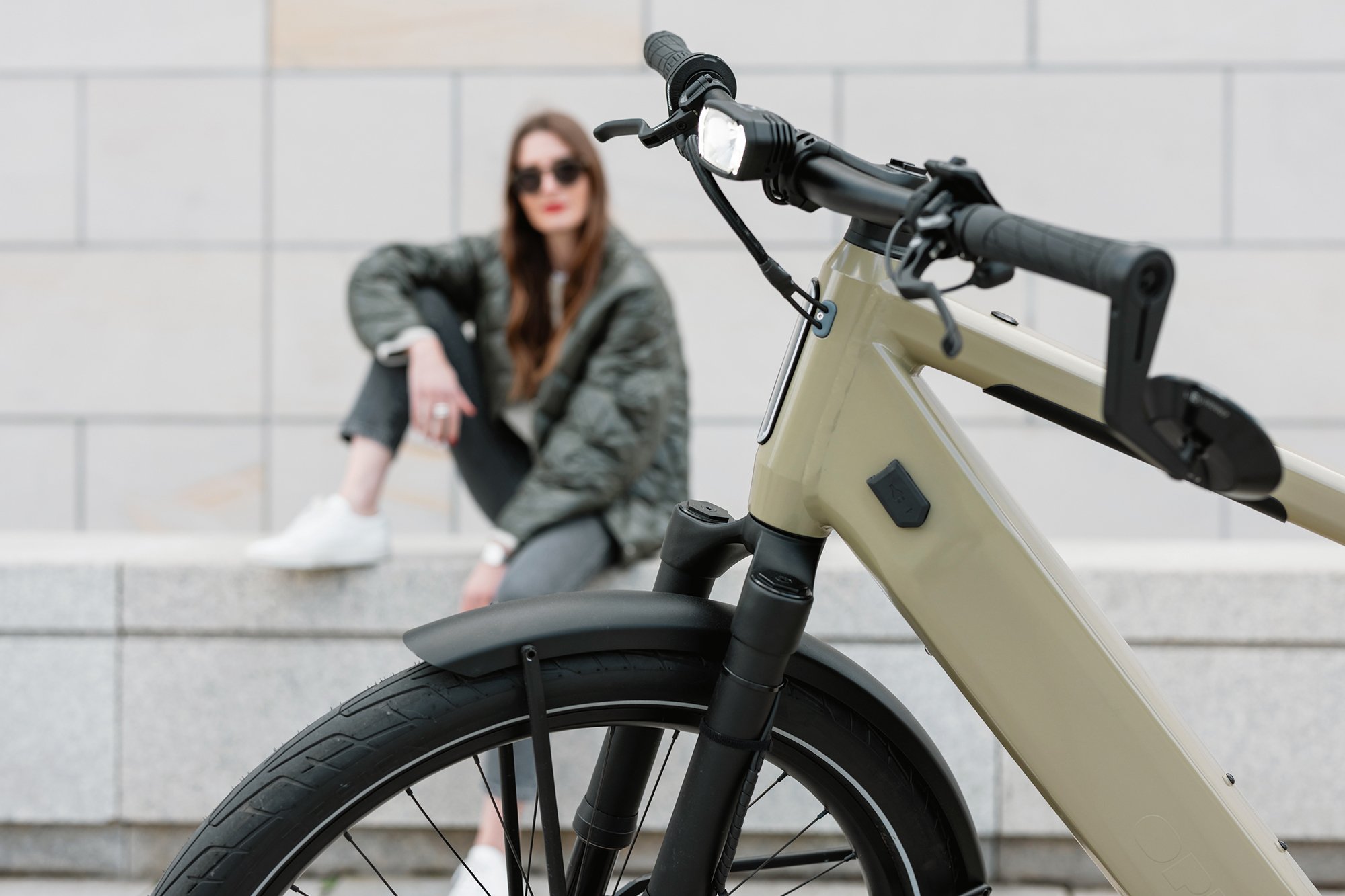 Detail shot of the electric bike from Opium with Britta Reineke 