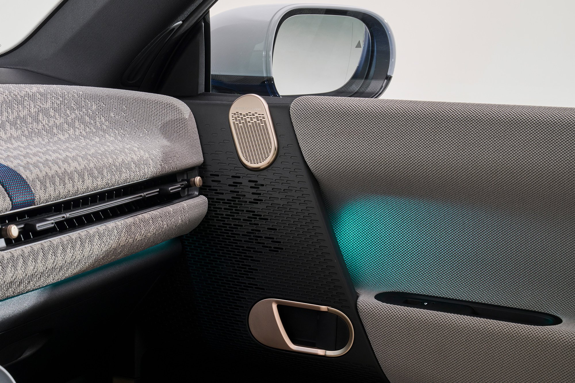The interior design of the new all-electric MINI Cooper Electric