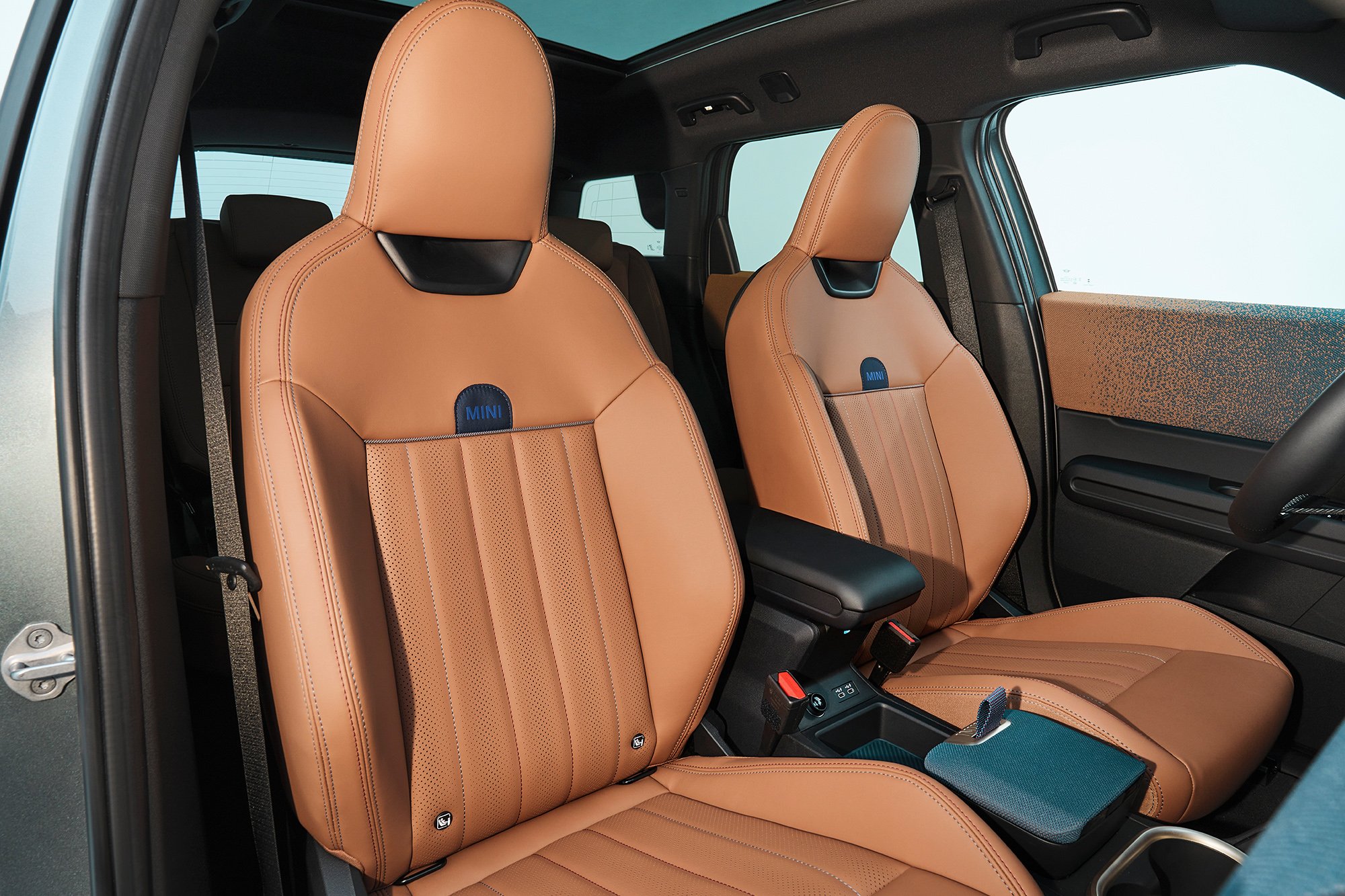 The seat design of the new all-electric MINI Countryman