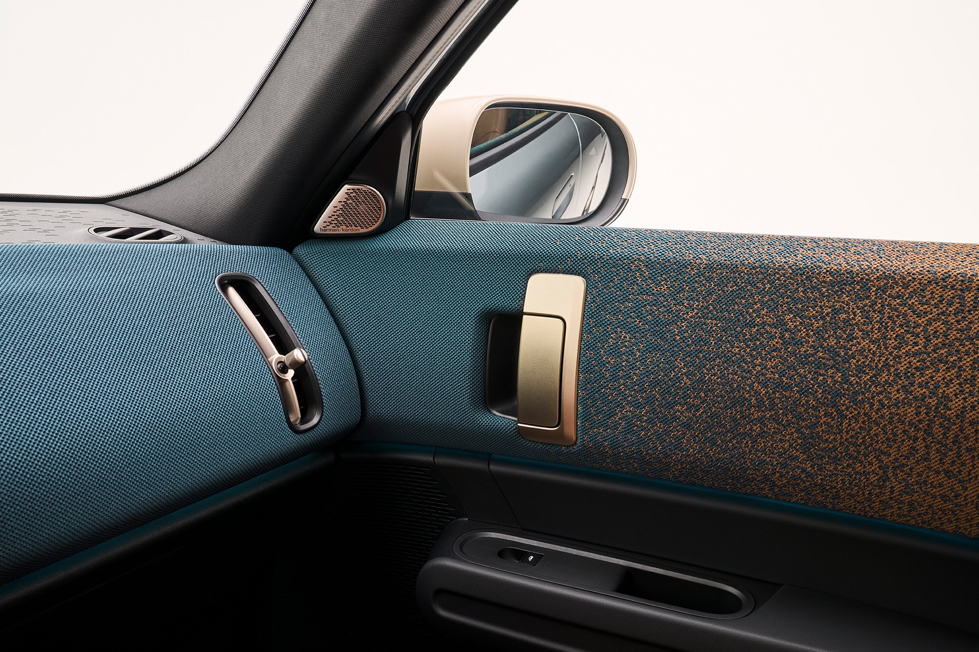 The interior and textile design of the new all-electric MINI Countryman