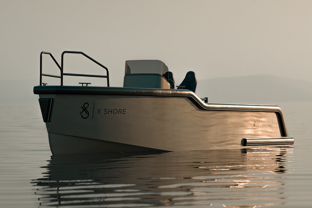 The sleek design of the all-electric X Shore Pro for the maritime industry