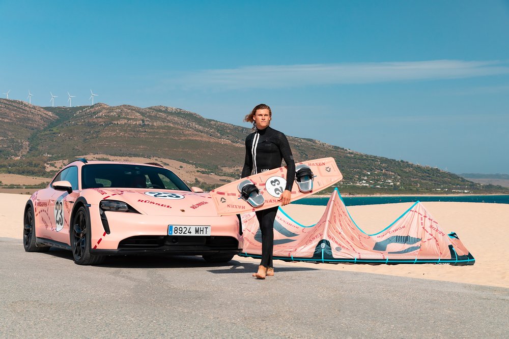 Porsche and Duotone have joined forces once again to launch a limited special edition kite and board inspired by the iconic Porsche 917/20 racing car known as the "Pink Pig"