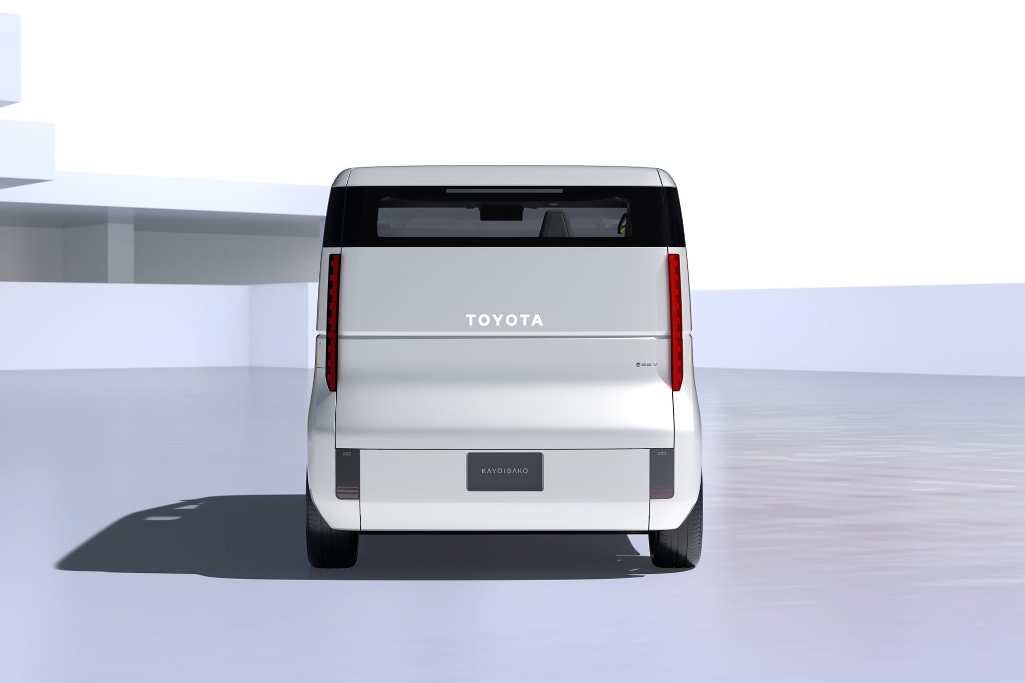 Rear design of Toyota Kayoibako – the inspiring concept of a customisable battery electric vehicle