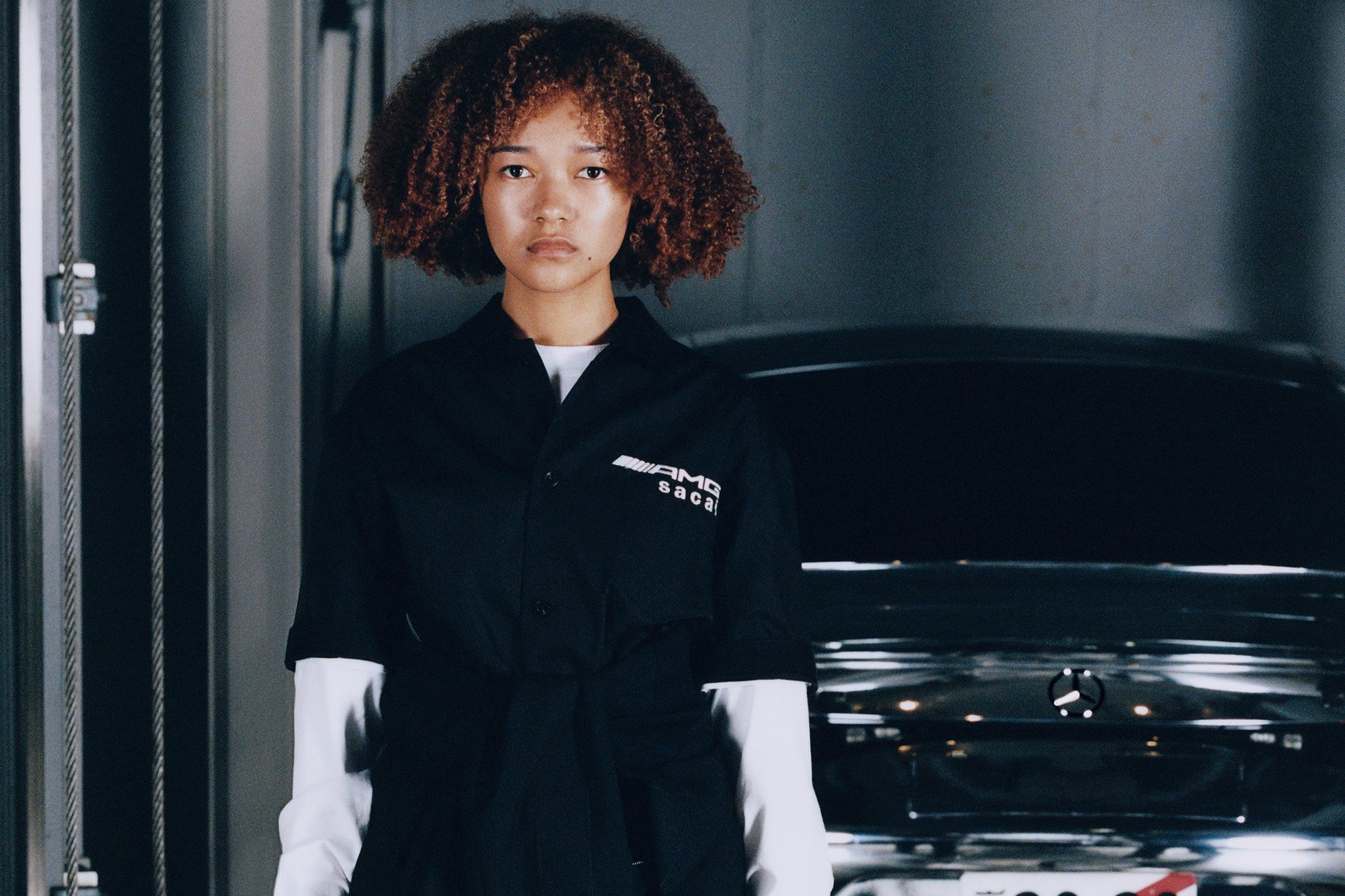The capsule collection of Mercedes-AMG and Japanese fashion house sacai