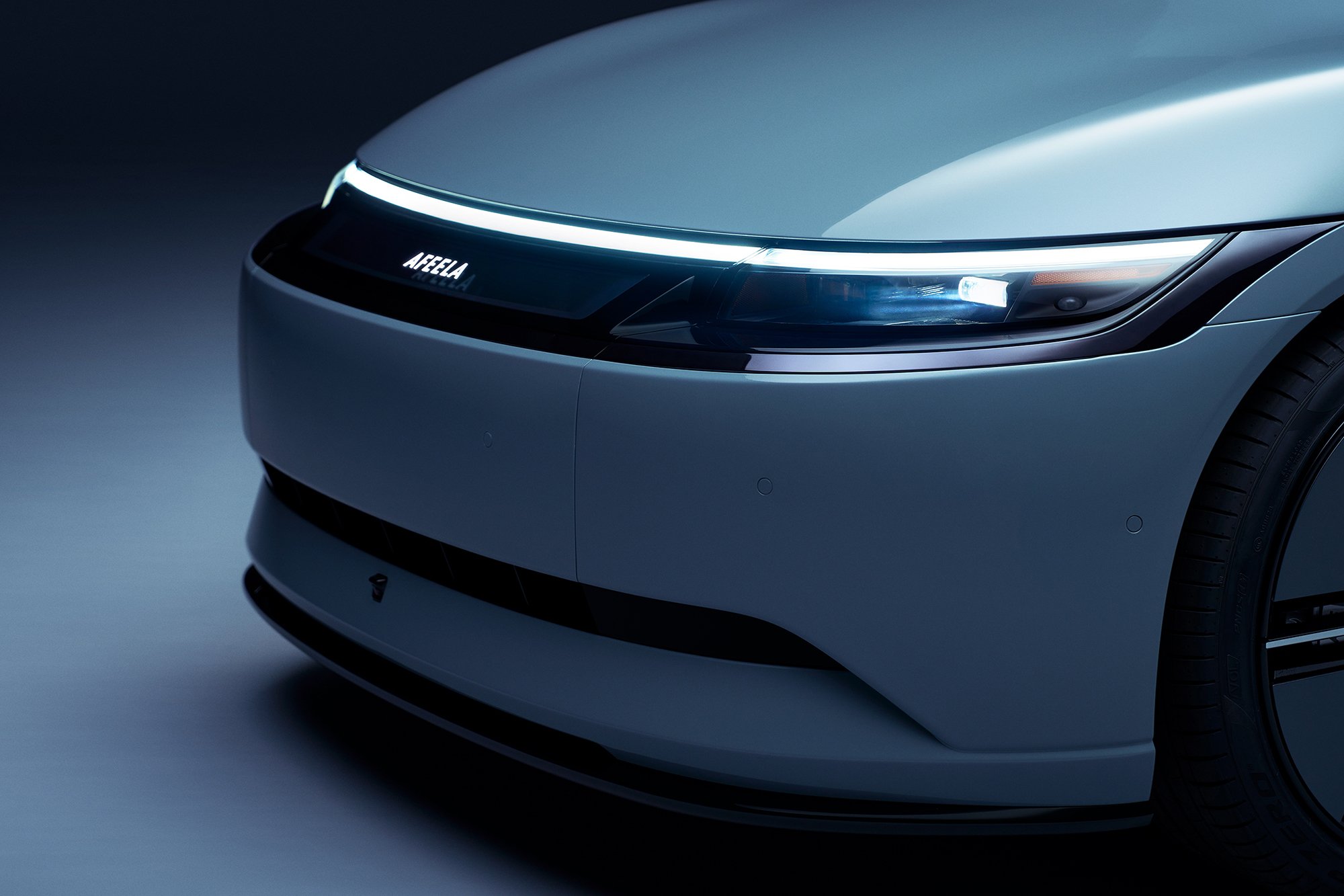 Exterior design of the electric car AFEELA by Sony and Honda