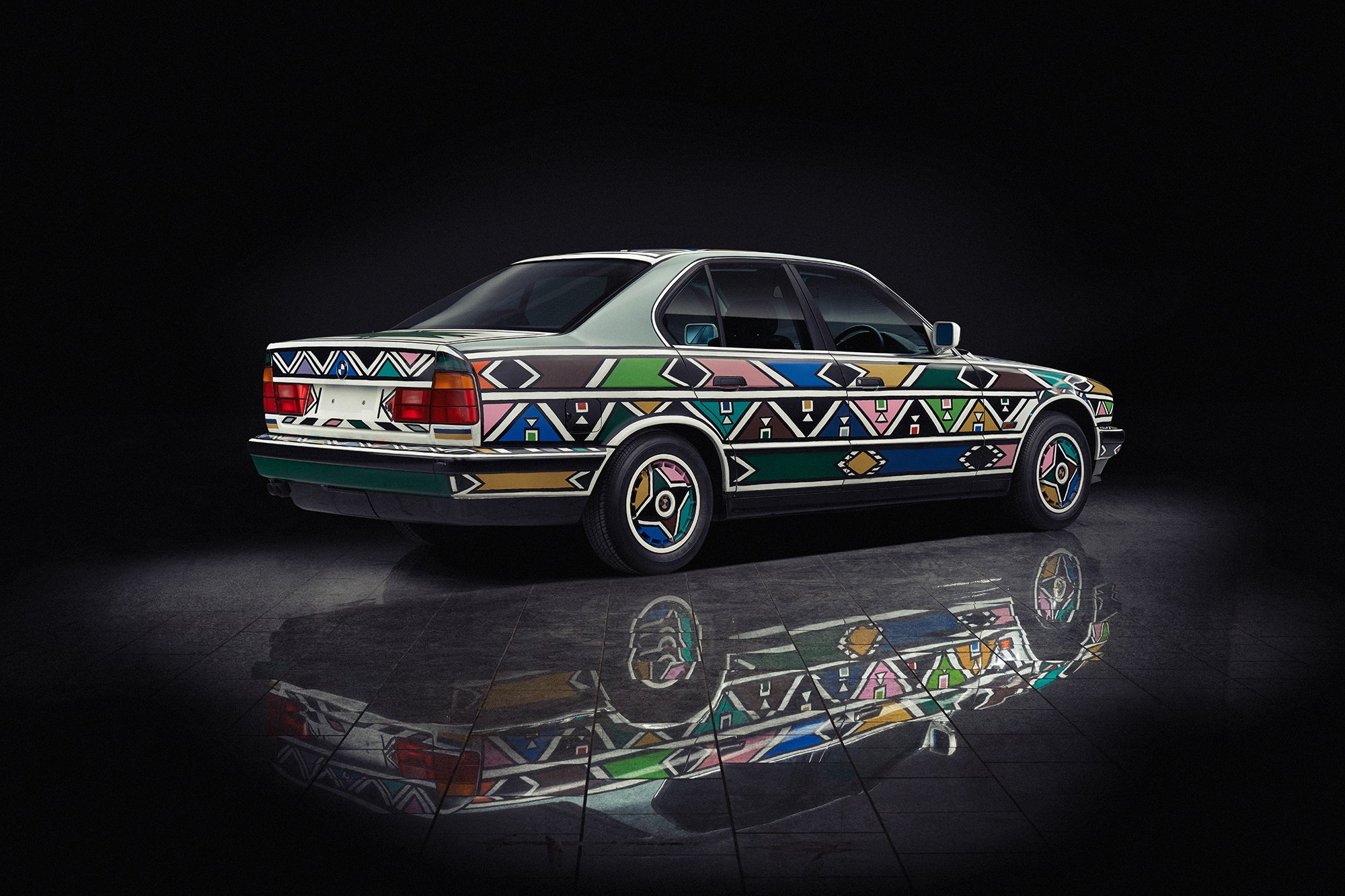 Esther Mahlangu’s BMW 525i Art Car from 1991