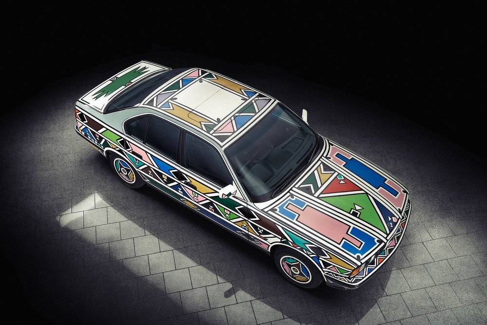 Esther Mahlangu’s BMW 525i Art Car from 1991