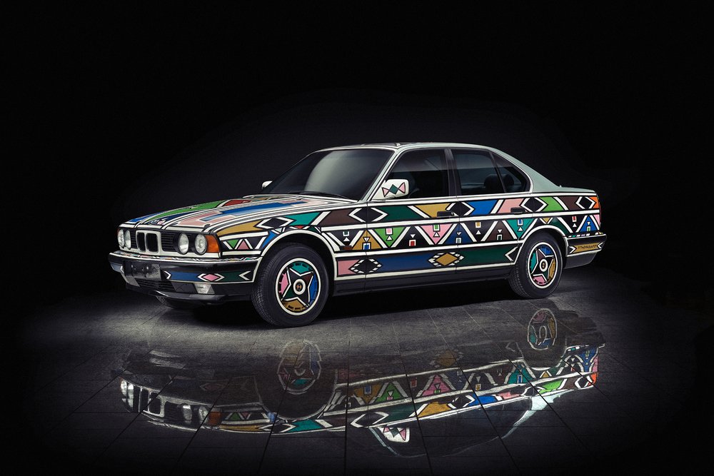 Esther Mahlangu’s BMW 525i Art Car from 1991