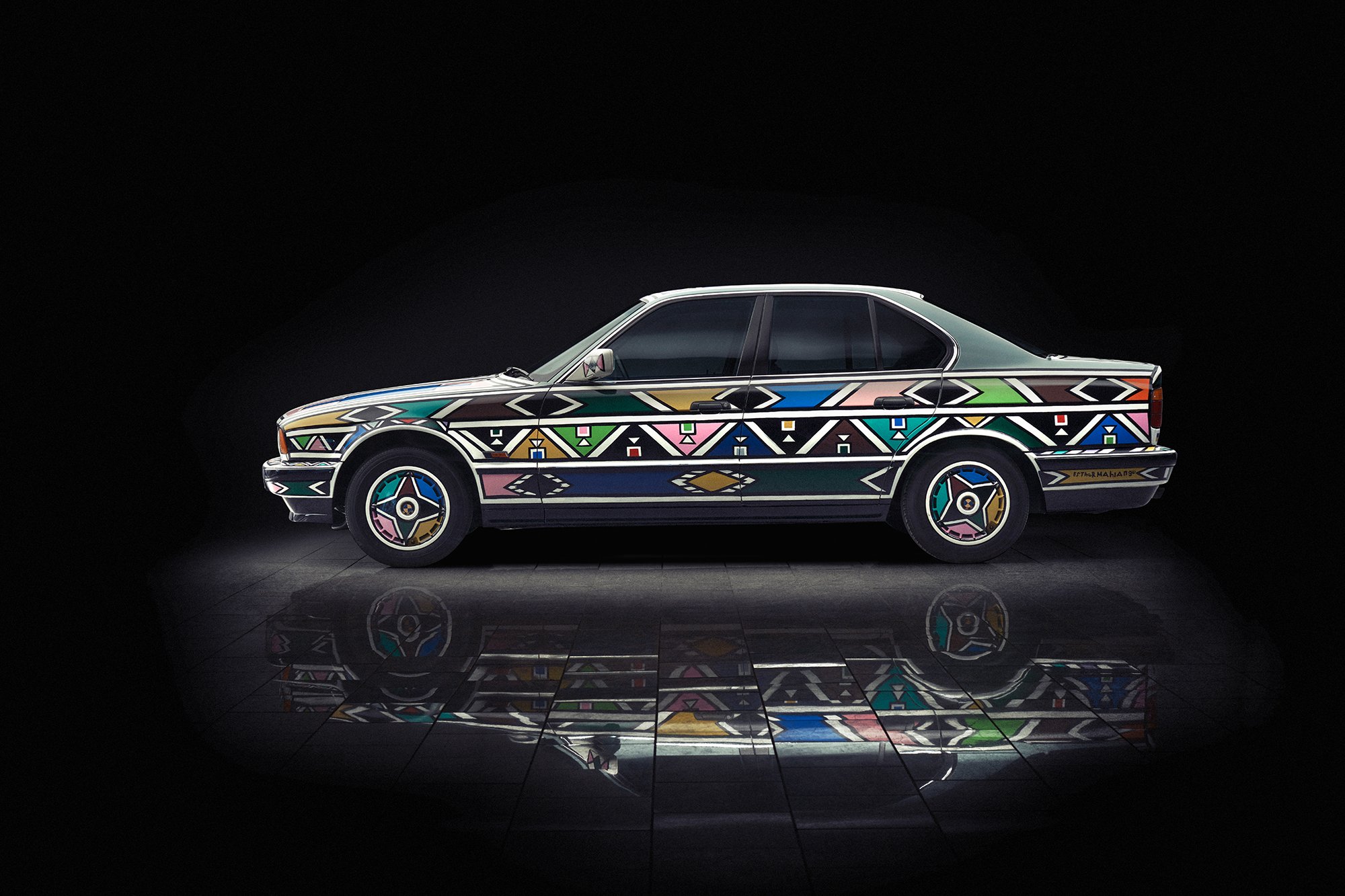 Esther Mahlangu’s BMW 525i Art Car from 1991