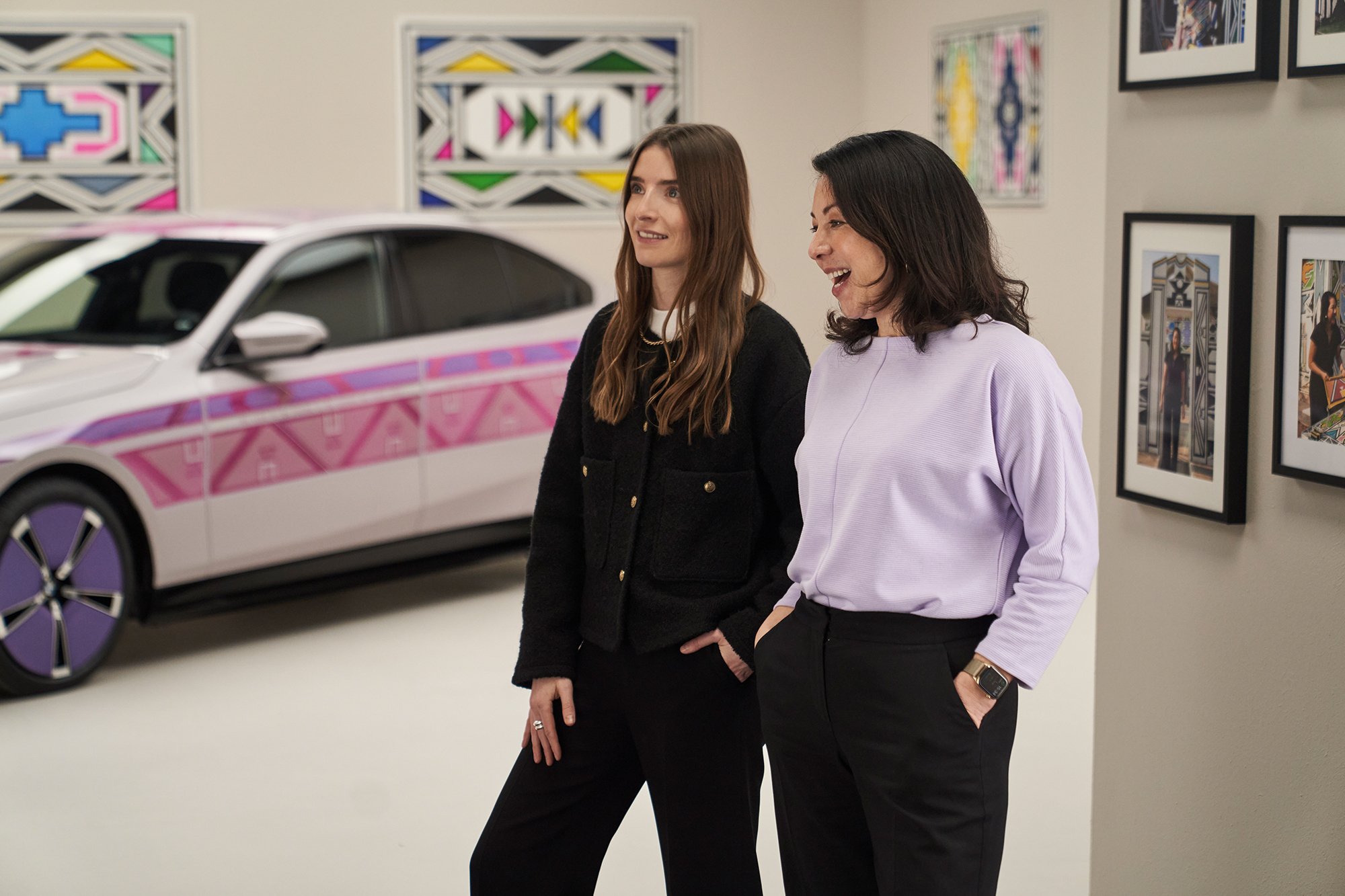 Britta Reineke, founder of ellectric in conversation with BMW Group's engineer and founder of E-Ink technlology Stella Clarke