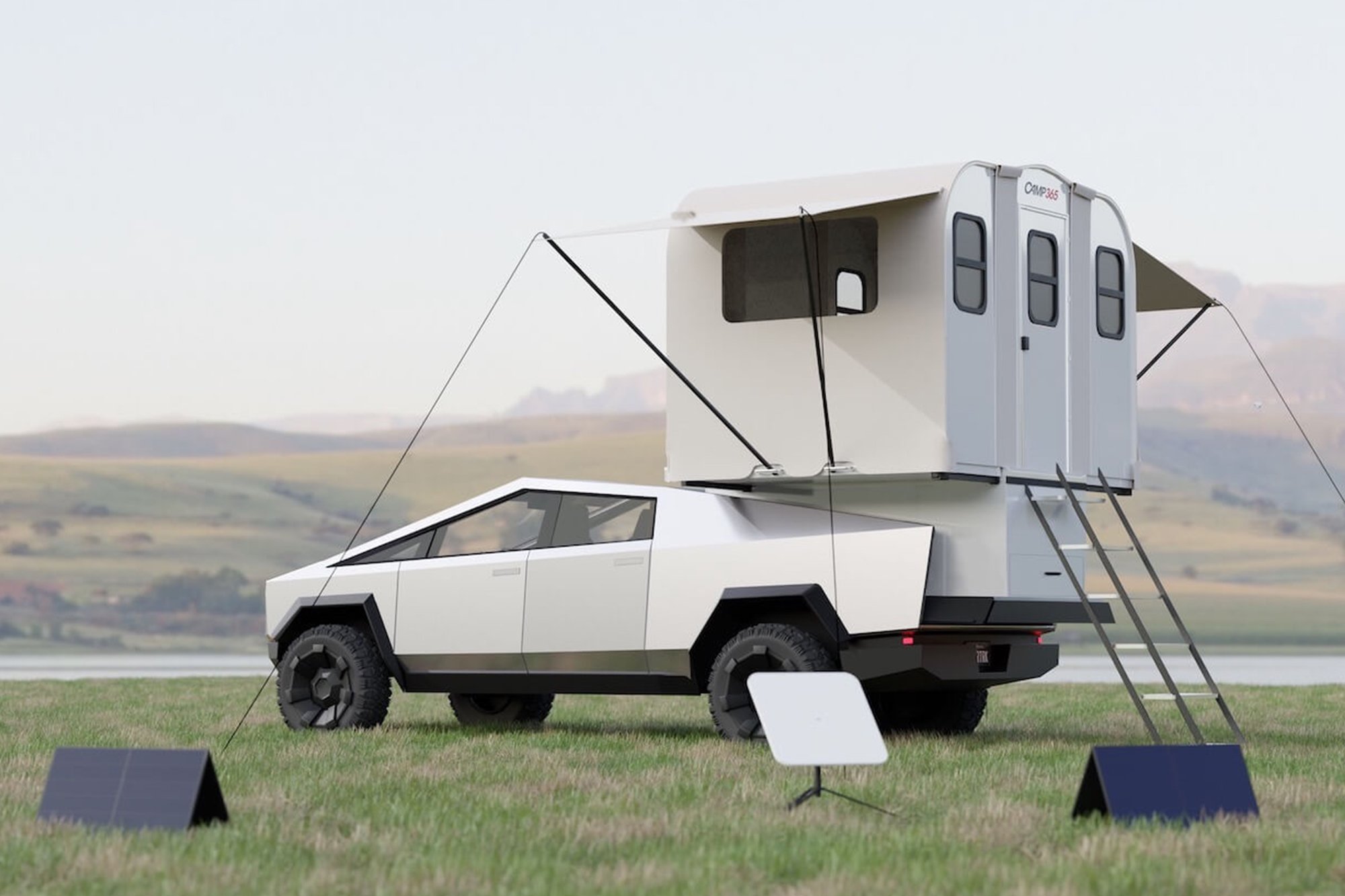 ellectric — World's first folding camping cabin by Camp365 for