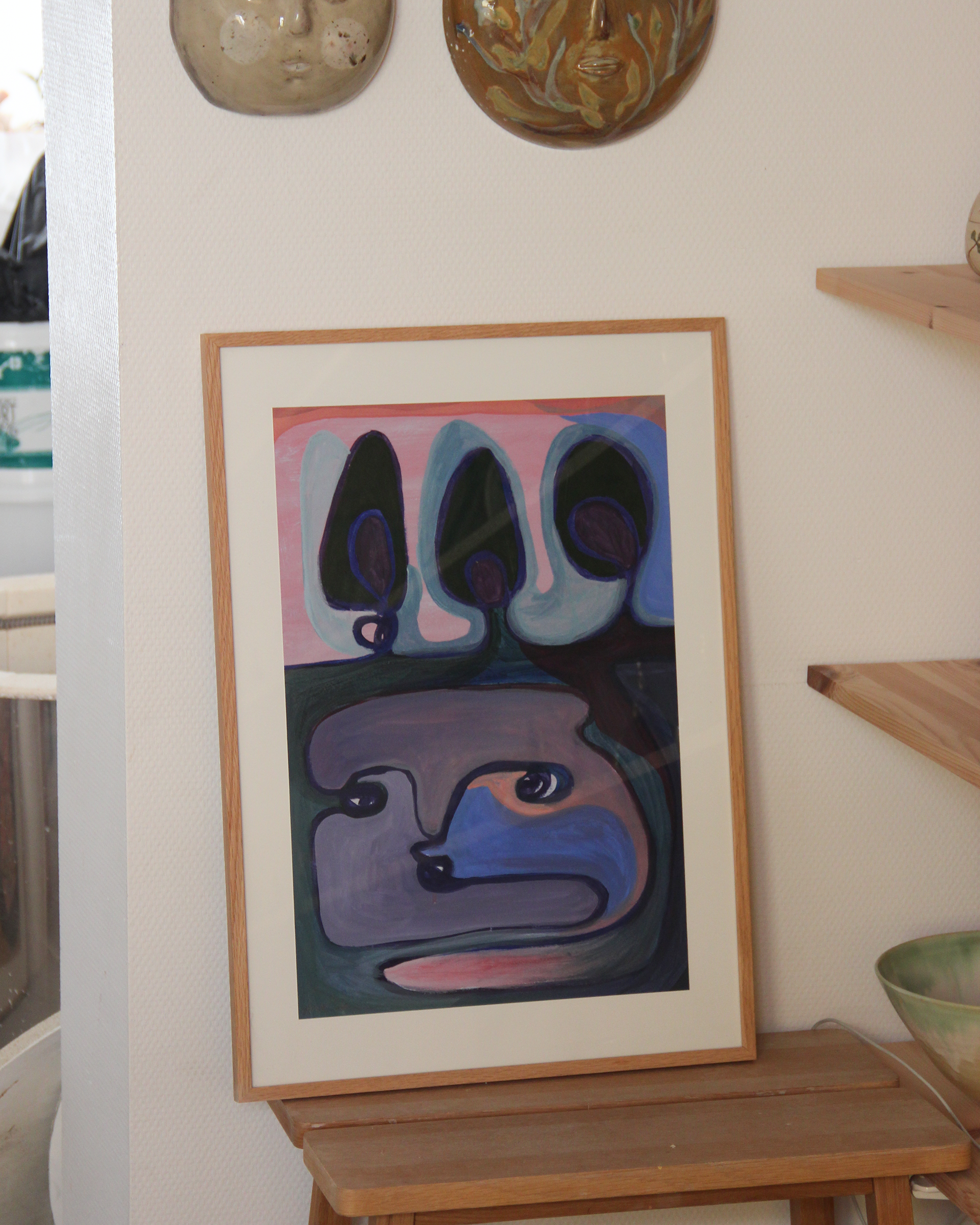 Original acrylic painting Title: "Landskabt" (Made by land)