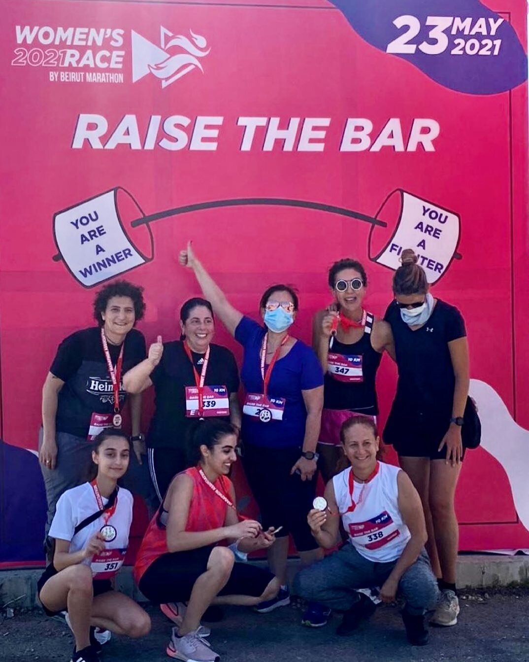 Thankful and inspired by this bunch of strong women finishing today&rsquo;s marathon with @istandforwomen 💪 
After a year of trials, here we are strong and standing - running &hearts;️&hearts;️