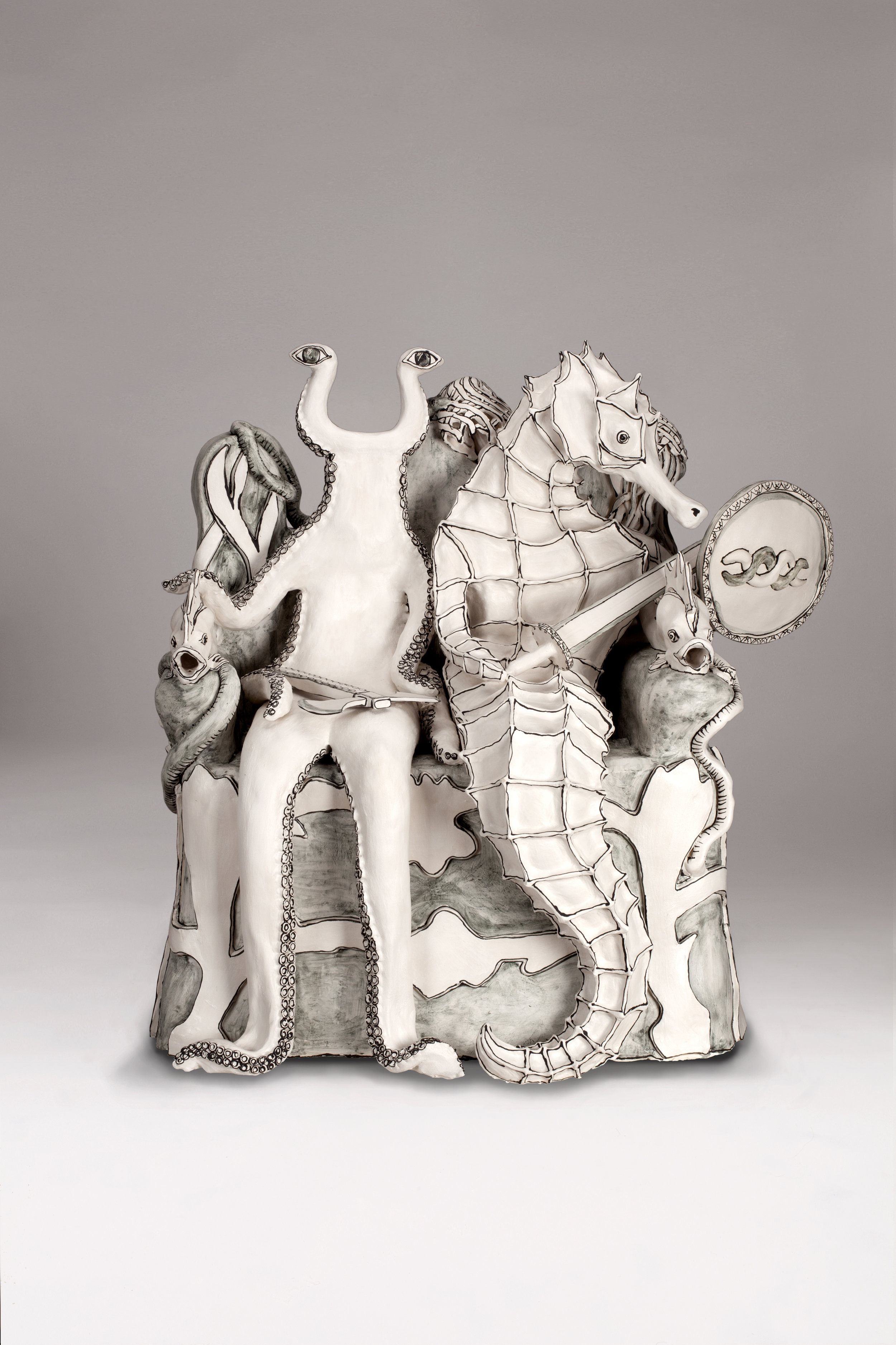 Split Headed Fish & Sea Horse