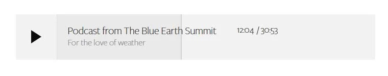 For the Love of Weather Podcast timeline