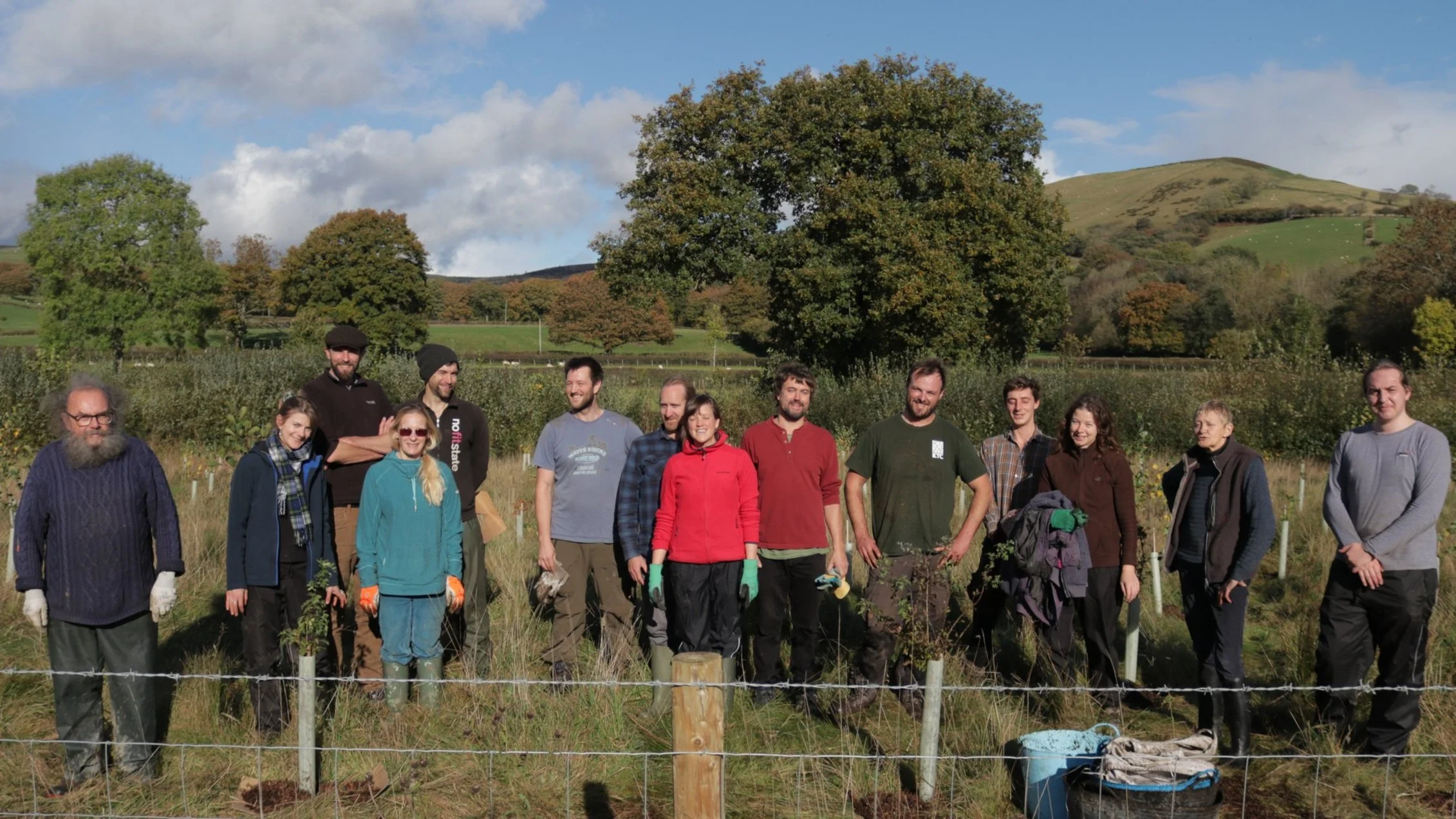 Volunteers on our Eco Matting day