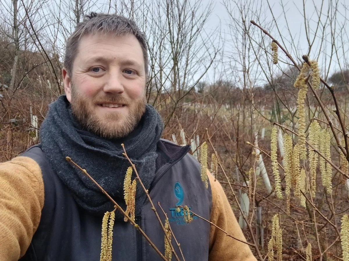 Mike at 9Trees site in winter