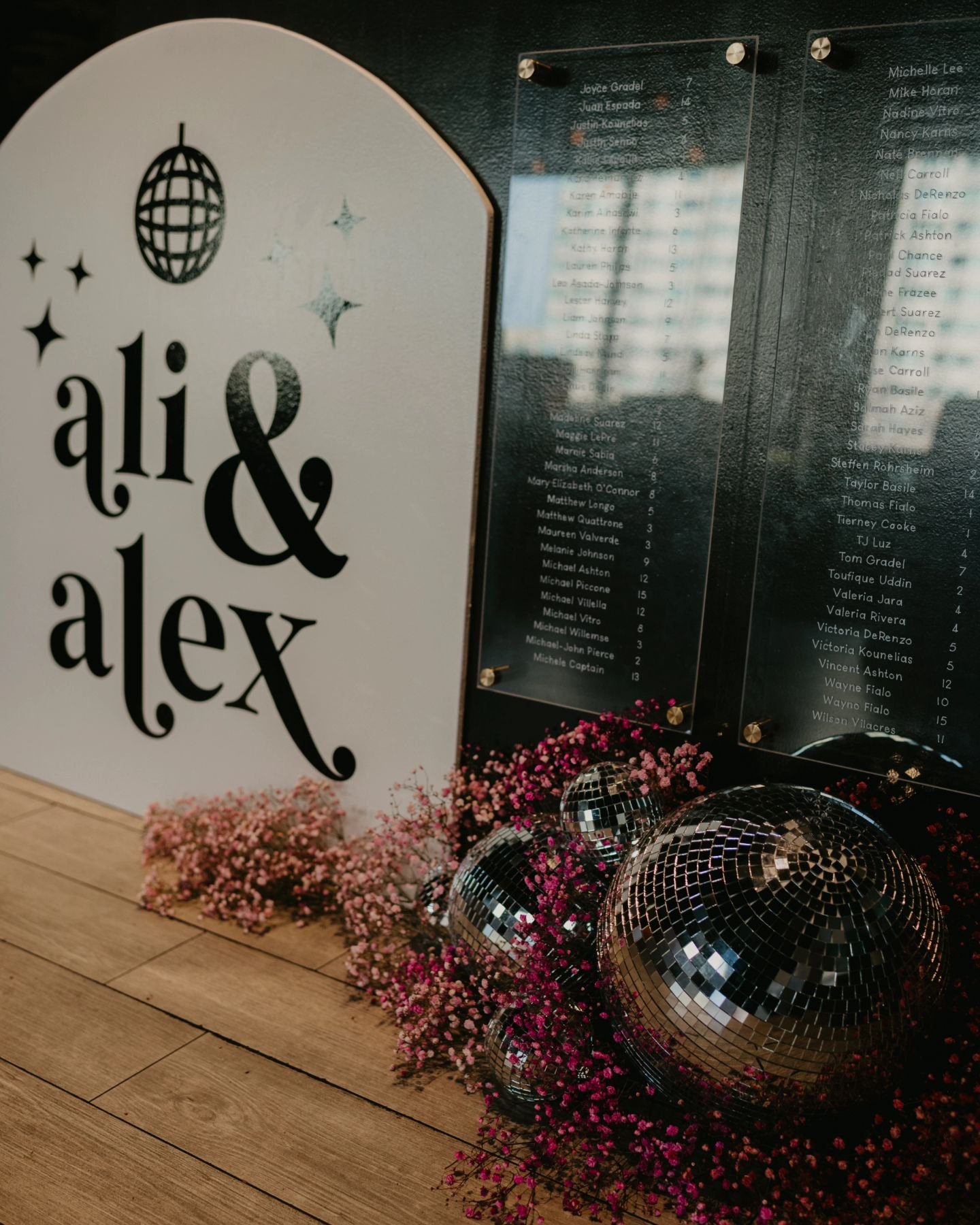 Transport yourself to a world of color with our vibrant and disco-inspired floral arrangements. For Ali and Alex&rsquo;s waterfront wedding, we channeled the words &ldquo;romance&rdquo; and &ldquo;dance party&rdquo; to create a one-of-a-kind aestheti