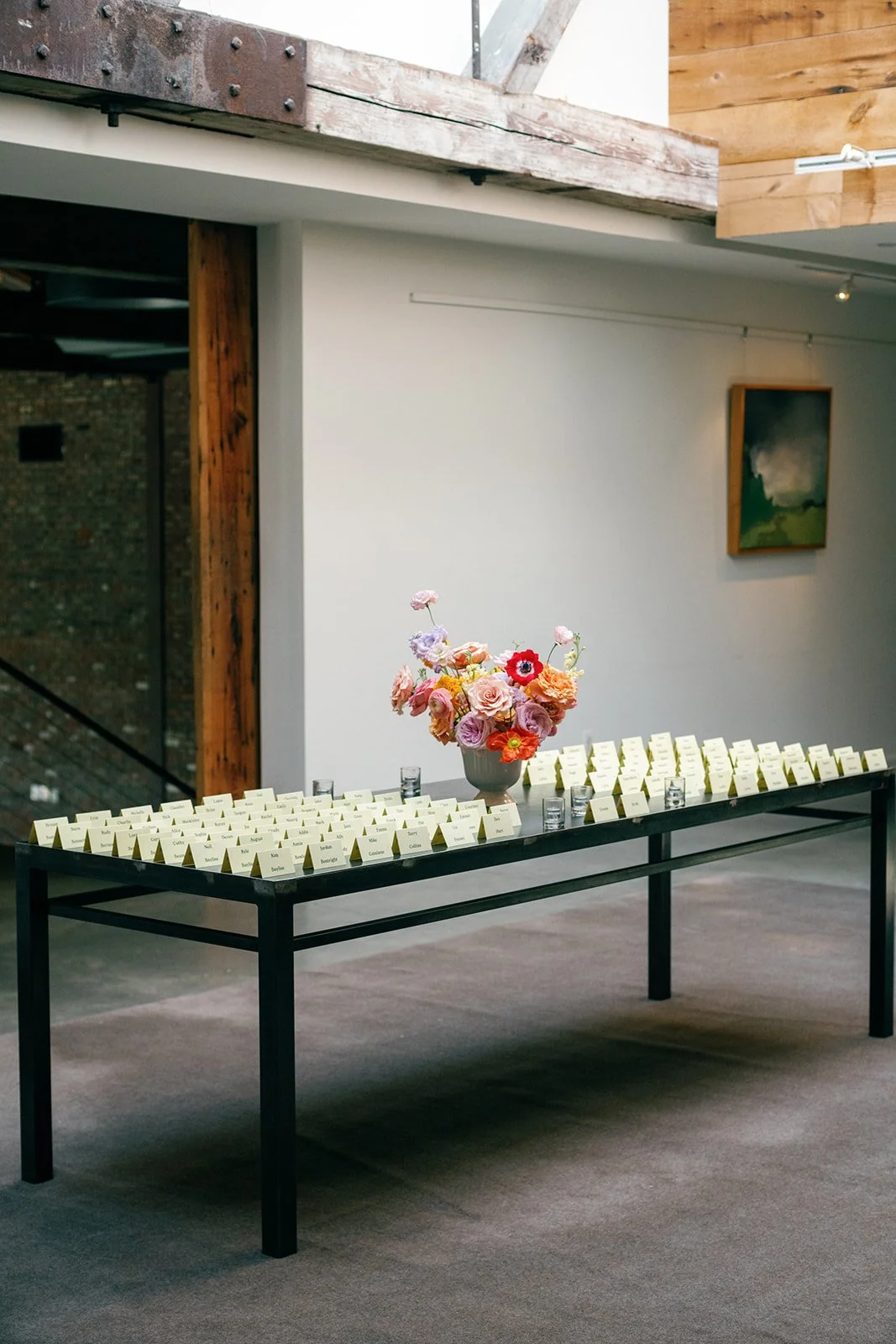 Seating Card Table Floral Design | The Roundhouse Beacon