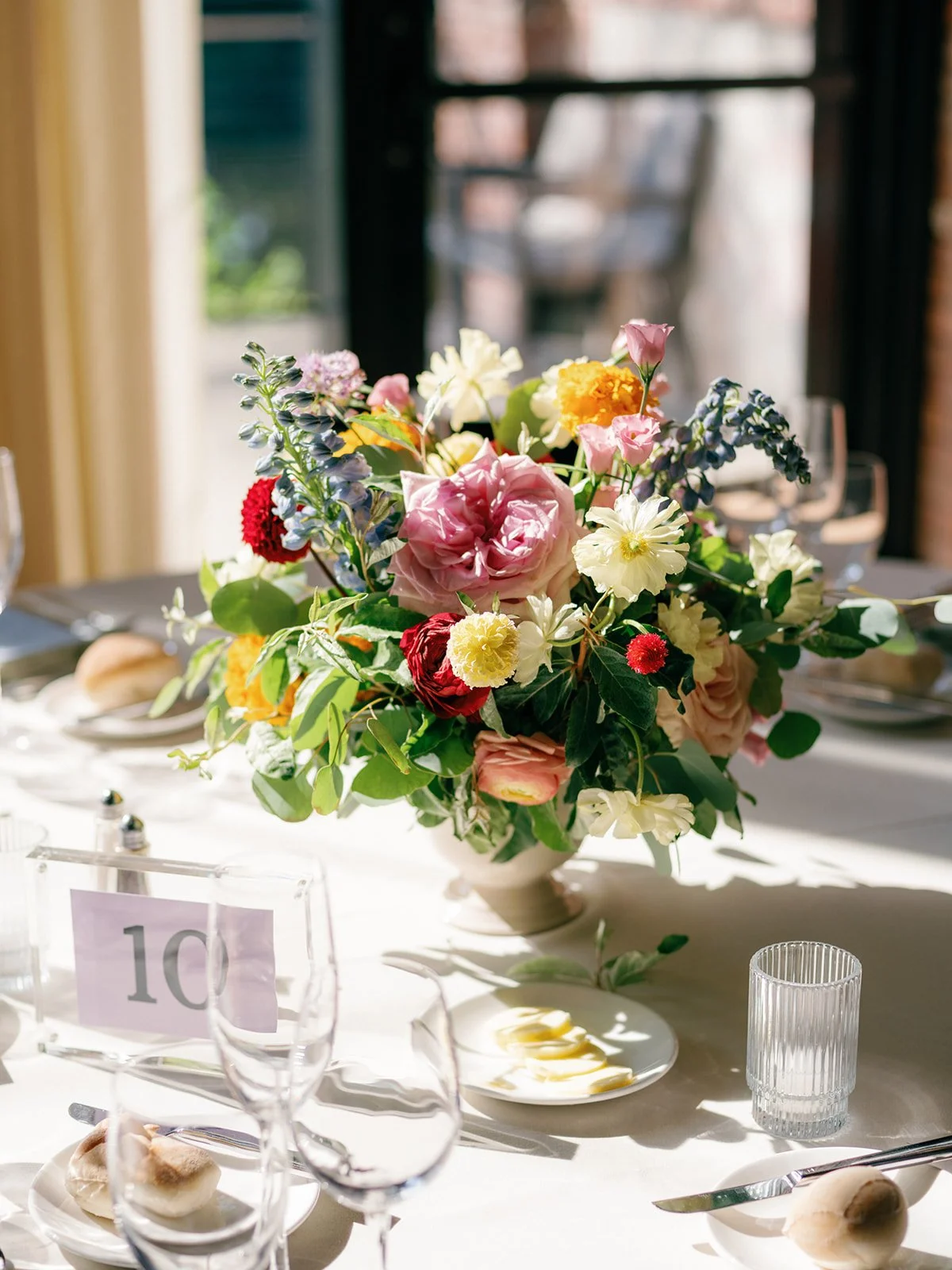 Floral Centerpiece Detail | The Roundhouse Beacon