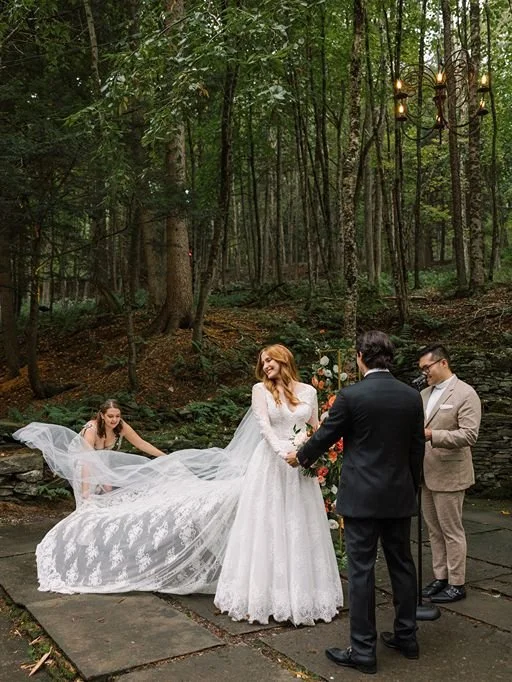 Emotional Wedding Ceremony Moment at Spillian | Catskills