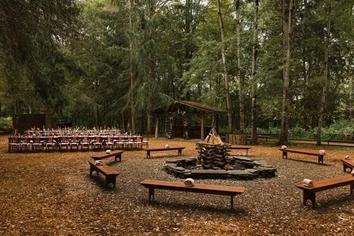 Outdoor Reception Setup at Spillian | Catskills Wedding