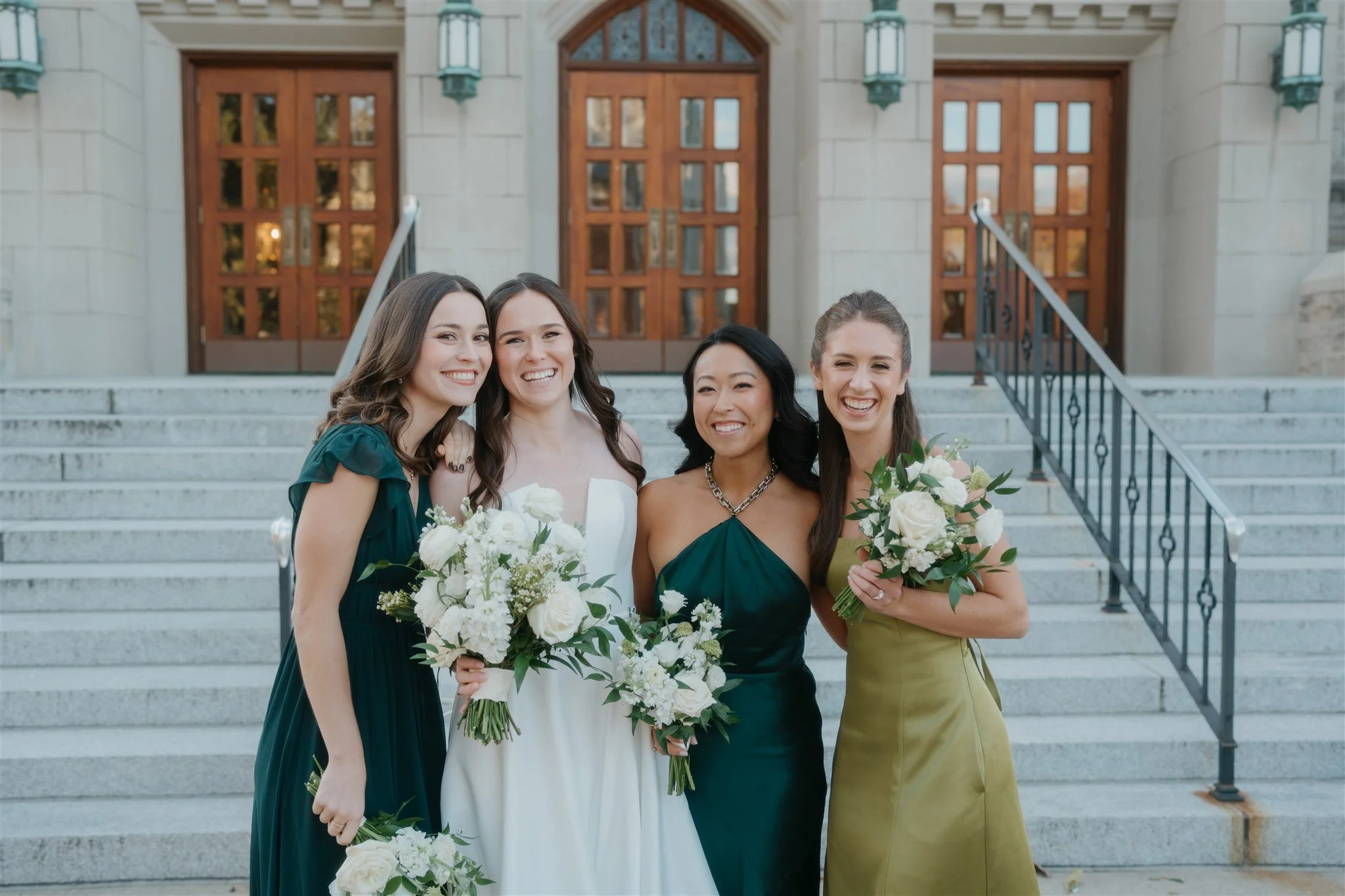 Bridesmaids Bouquets Ridgewood Church Wedding