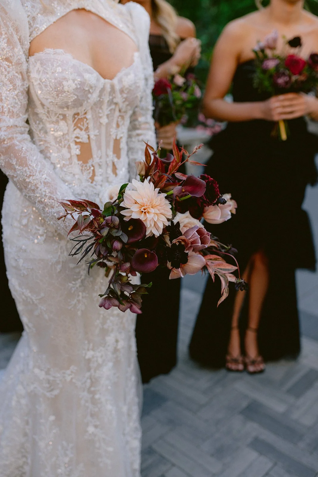 Bride with Bridesmaids | Florentine Gardens NJ