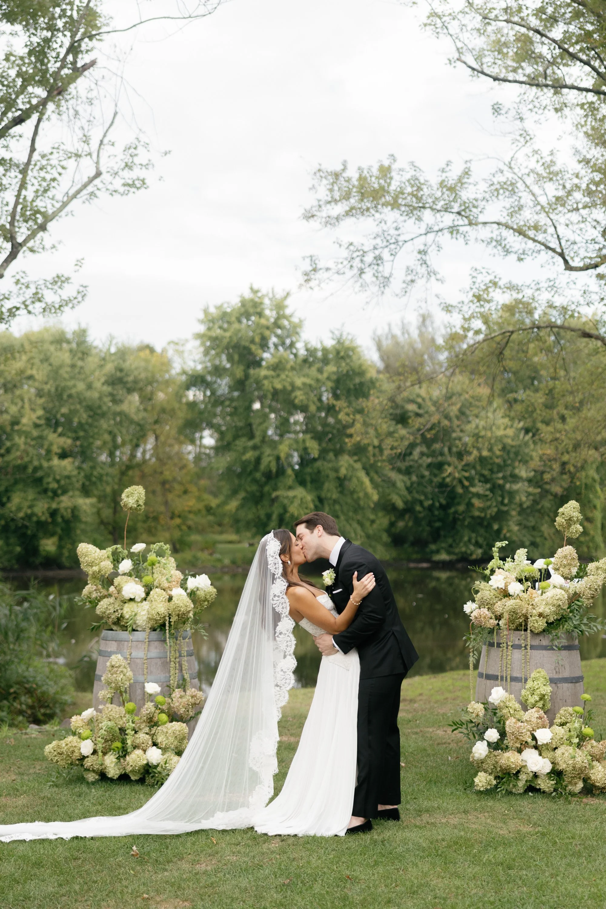 First Kiss at Ceremony | City Winery Hudson Valley