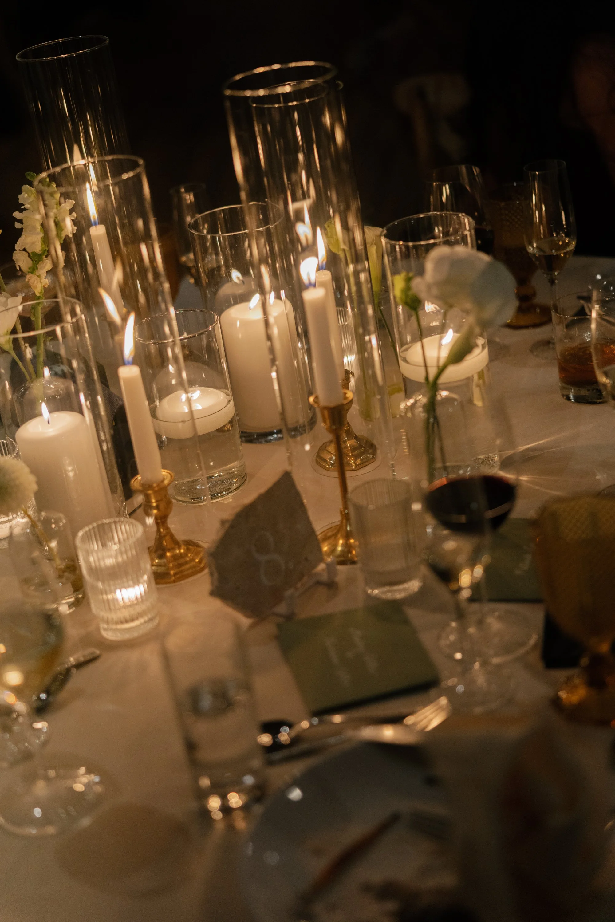 Candlelit Table Centerpiece | City Winery NY