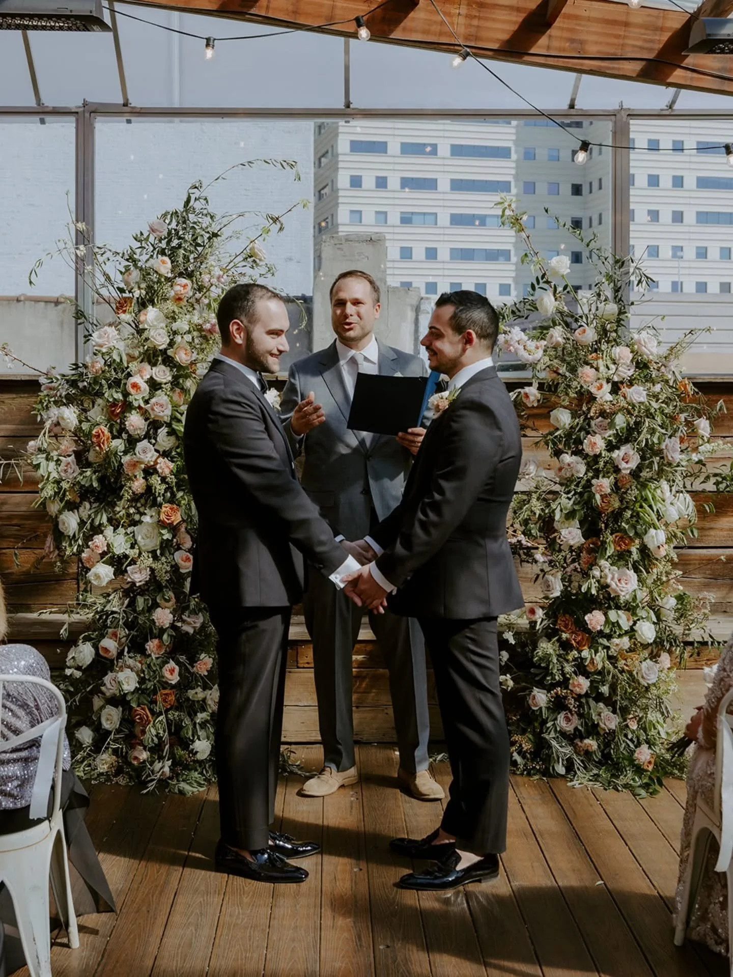 Spring weddings have a particular kind of energy...and this one had all of it.

From the champagne wall entrance to the very last crystal on a guest table, every element was considered as part of one cohesive vision. That's the work we love most: the