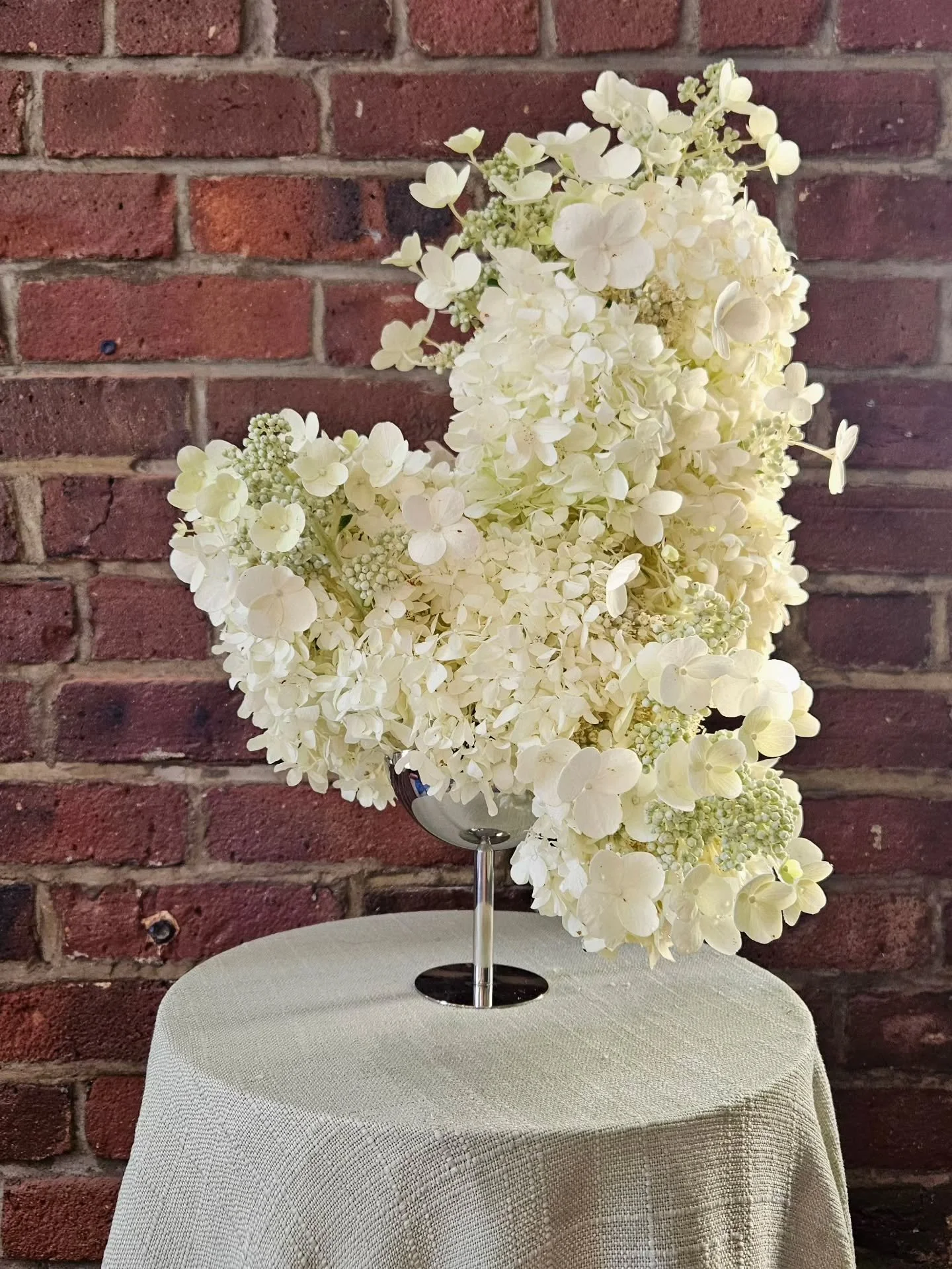An ode to Summer hydrangea.

And there's really no other like Limelight! It's a panicle shrub species with a conical flower shape made up of hundreds of four-petal blooms, which makes it perfect for creating lushness in arrangements or building moder
