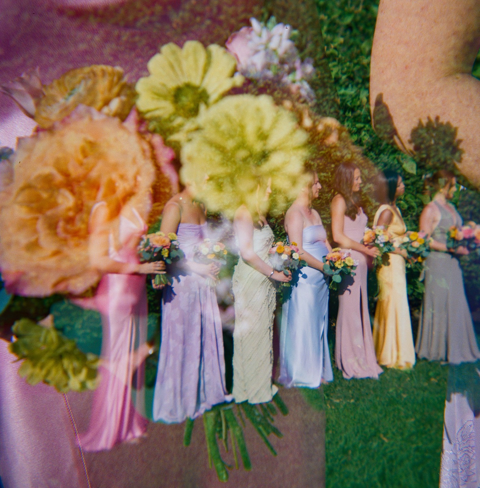 colorful summer wedding at The Roundhouse in Beacon, NY