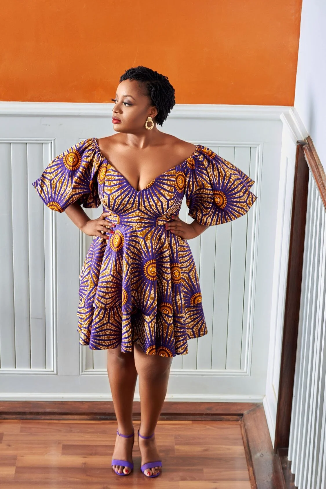 Nyangah Off Shoulder Flair Dress