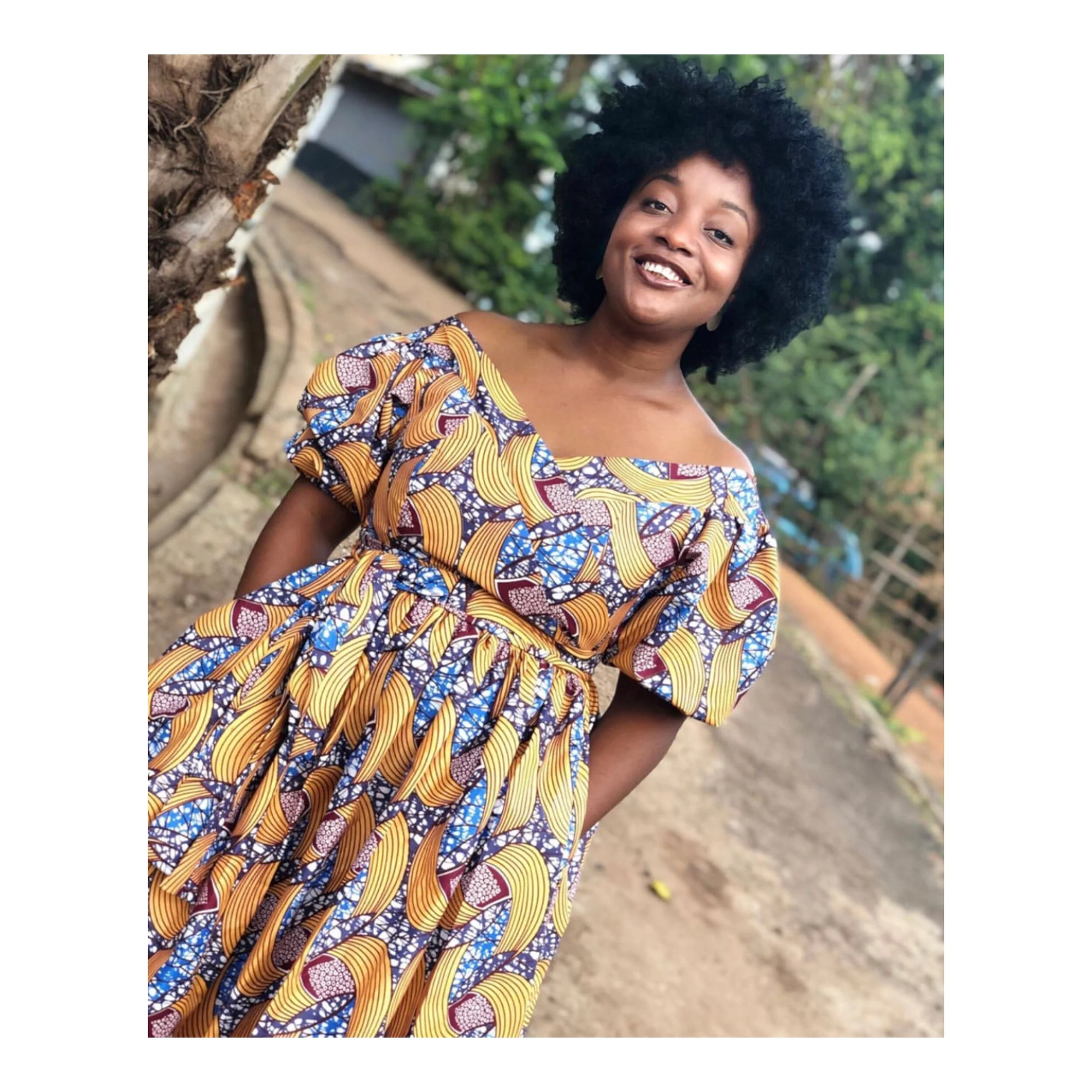 The Nata Off-Shoulder Dress