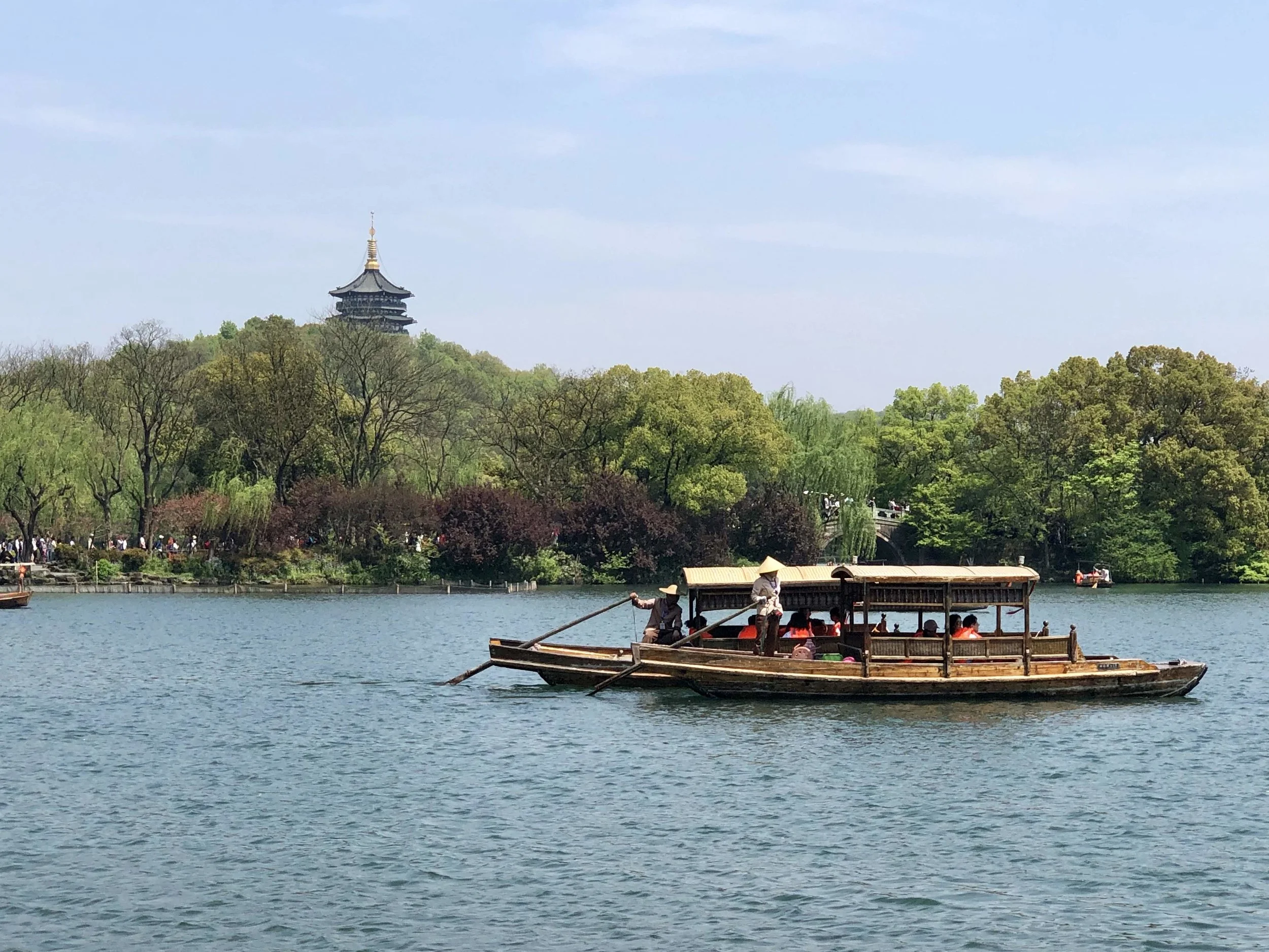West Lake with Leifeng Pagoda in the Background, Hangzhou, China
