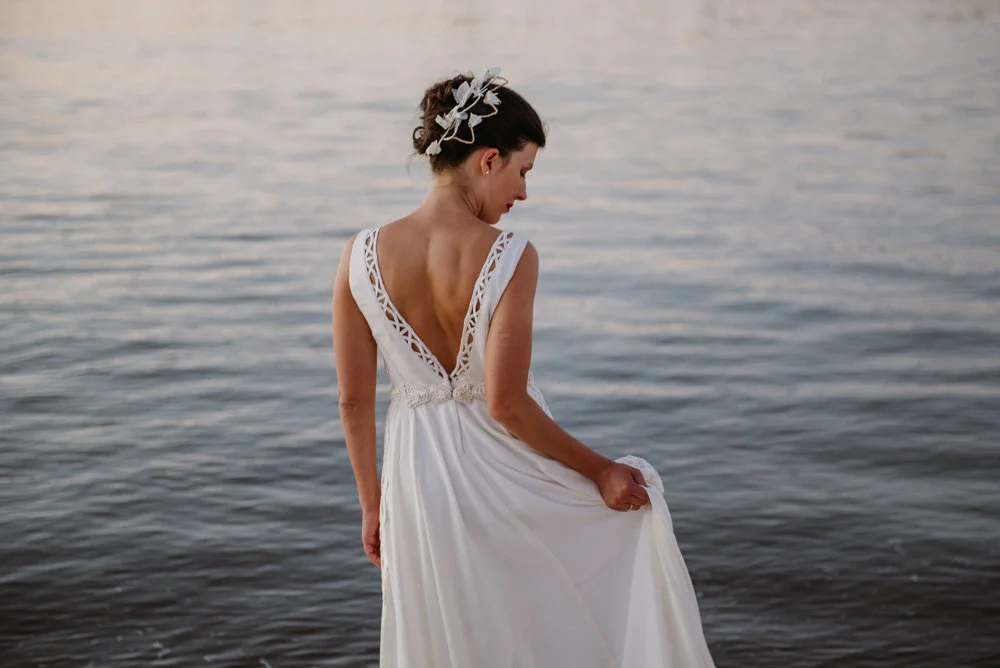 Mechu Fernandez y su vestidazo de lino