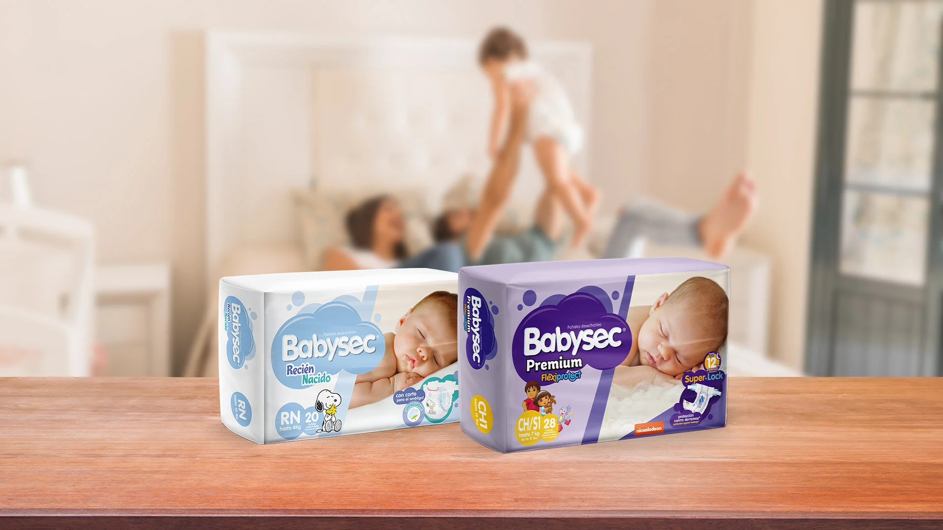   Creciendo juntos desde el comienzo   Pañales y Toallitas Húmedas Babysec 