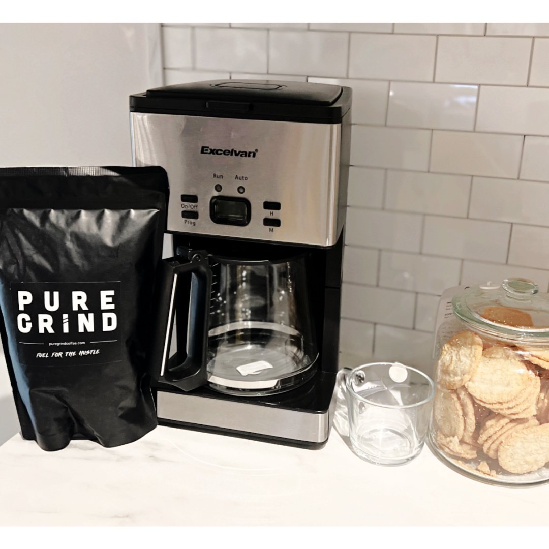 ☕️🍪 Time to refill your cup of Pure Grind Coffee? Don't forget to grab that snack too! 😉 No judgment here &ndash; indulge in your favorite treat because we won't tell a soul. It's our little secret to make your coffee break even more delightful. En