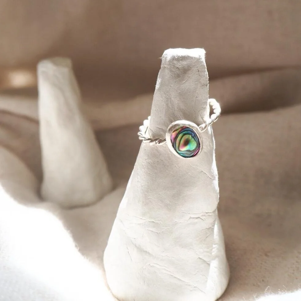 Paua Shell Stacking Ring