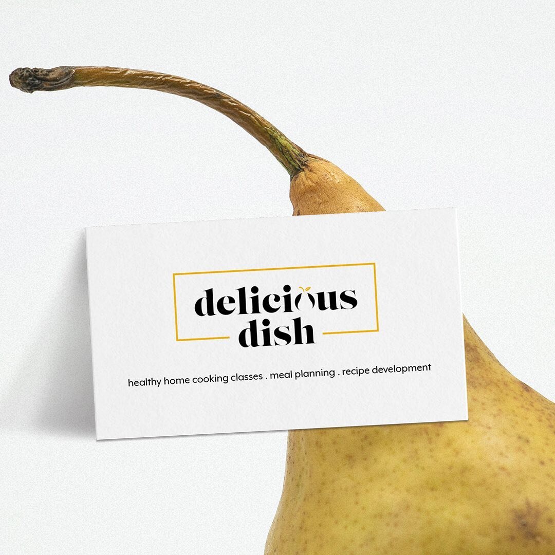 All about pears🍐⁣
⁣
Chef Carolyn Cohen of @deliciousdishcooking was looking to elevate her brand and make it more cool and current. One of the fun challenges in designing her new logo, was to find a way to rework the pear that was in her original lo