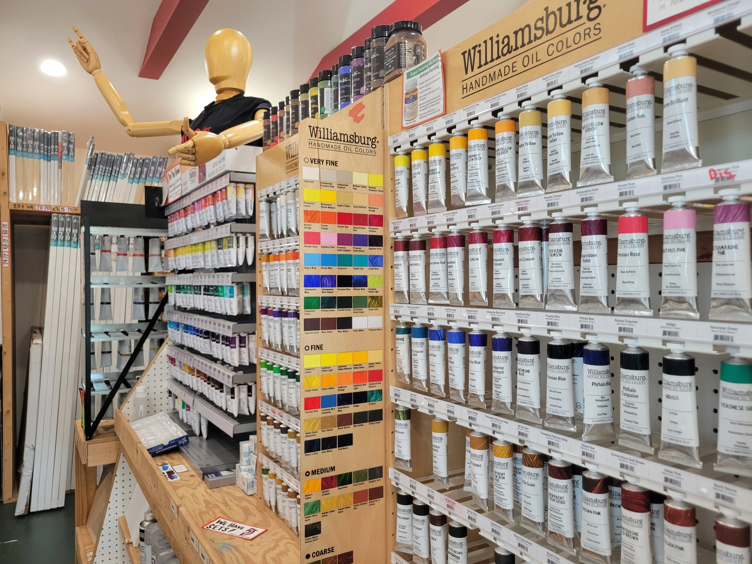 Welcome to Mo's.  Making all your art supply dreams come true!