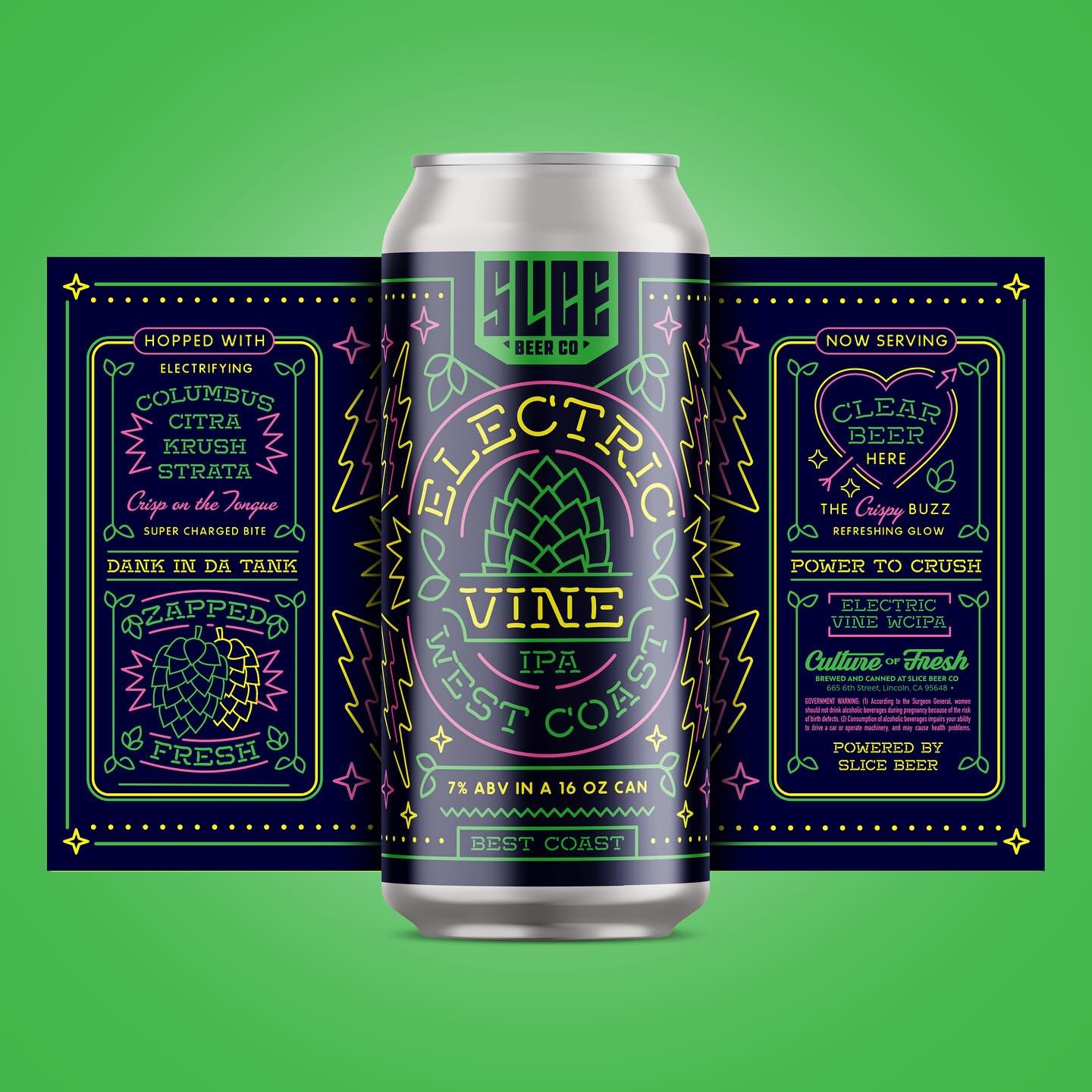 ⚡️ Zap your taste buds to life! ⚡️ This WEDNESDAY, we&rsquo;re dropping &ldquo;Electric Vine&rdquo;, a West Coast IPA with a supercharged glow to power your Thanksgiving festivities. Dry-hopped with Citra, Strata, Krush, and Columbus, it&rsquo;s 7.0%