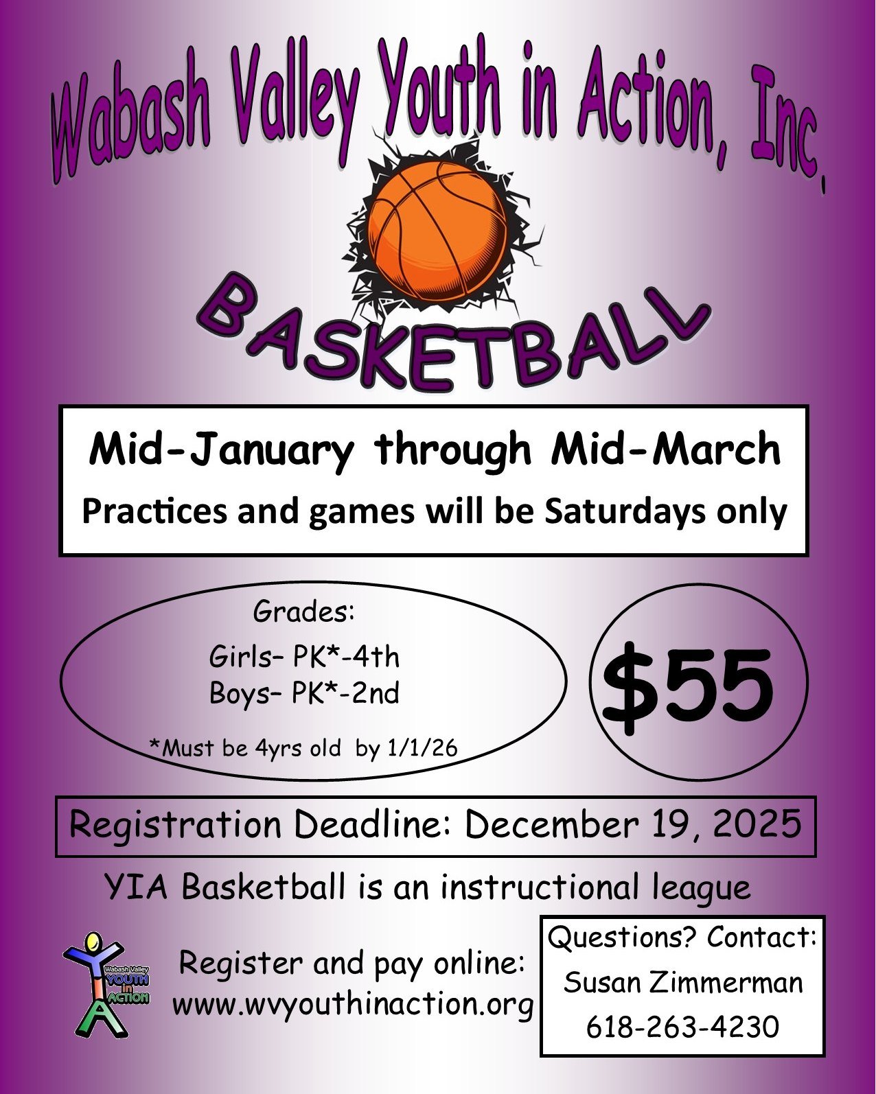 One week until the registration deadline!

https://www.wvyouthinaction.org/basketball-registration